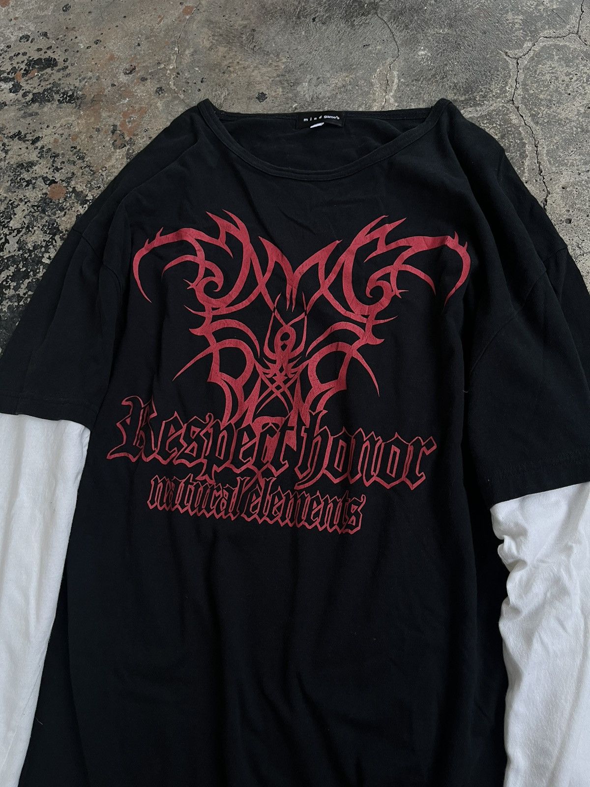 Isamu Katayama Backlash RESPECT HONOR JAPENESE TRIBAL GOTHIC POEM SEDITIONARIES PUNK Size US XXL / EU 58 / 5 - 3 Thumbnail