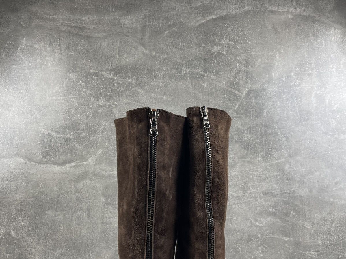 Denis Simachev Denis Simachëv Archives Brown Suede Leather High Boots Size US 11 / EU 44 - 8 Thumbnail