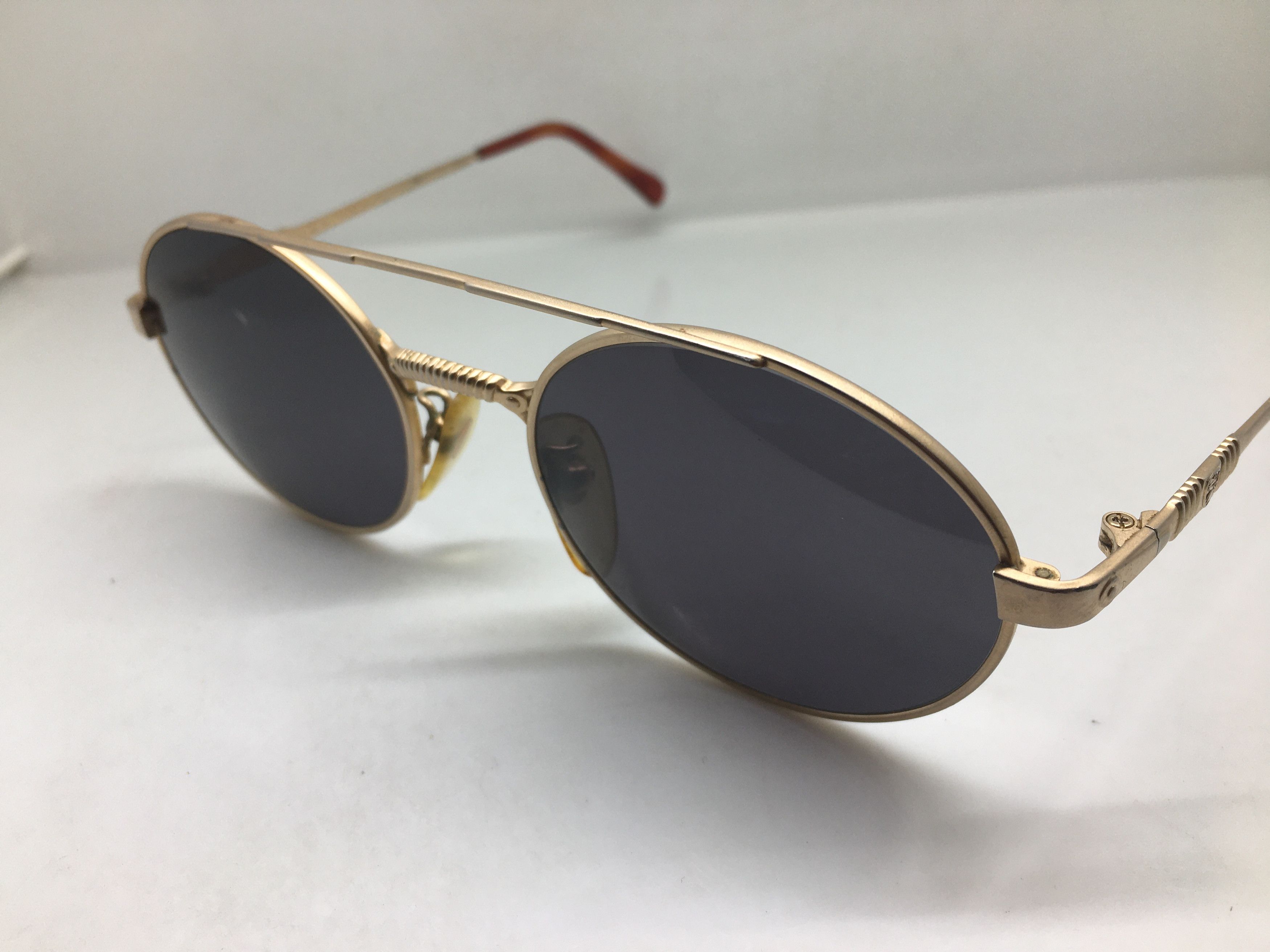 Tonino Lamborghini Tonino Lamborghini Gold Titanium Round Sunglasses JAMES DEAN Size ONE SIZE - 4 Thumbnail