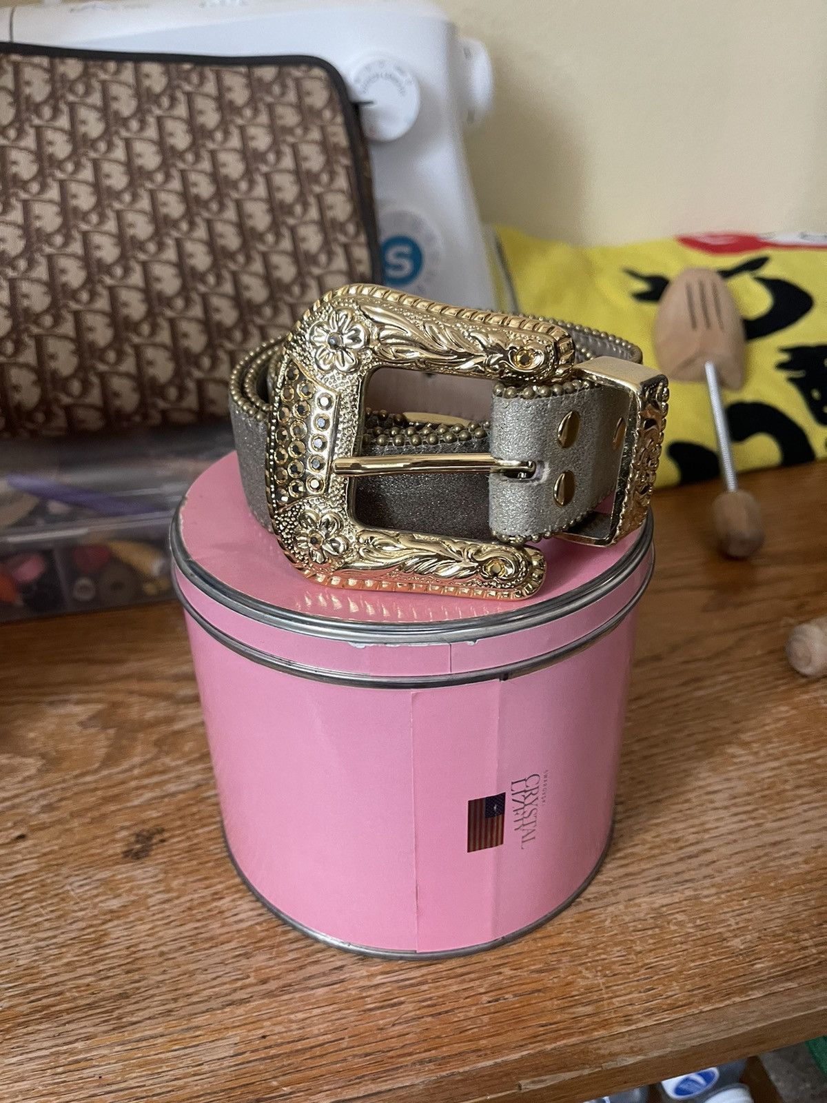B.B. Simon B.B. Simon Rhinestone Belt Size 30 - 1 Thumbnail