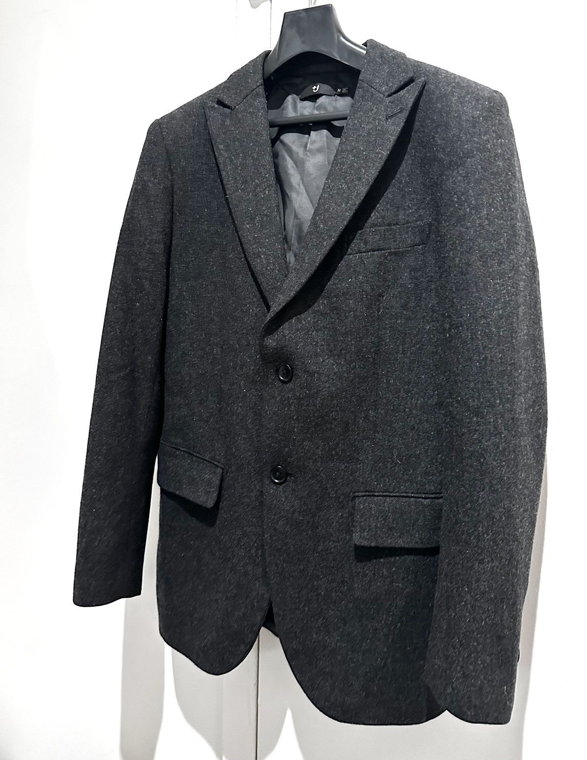 ジャケット・アウター 80s old UNIQLO check wool jacket Jil Sander × Uniqlo 2012 Jil Sander x Uniqlo +J Wool Grey
