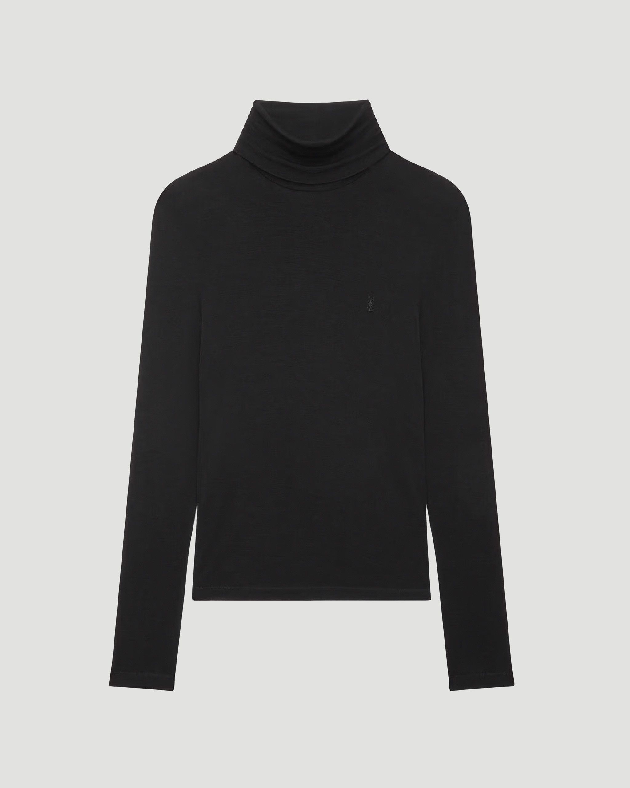 Saint Laurent Paris o1s1wg110225 752475 Cassandre Turtleneck Sweater in Black Size US S / EU 44-46 / 1 - 1 Thumbnail