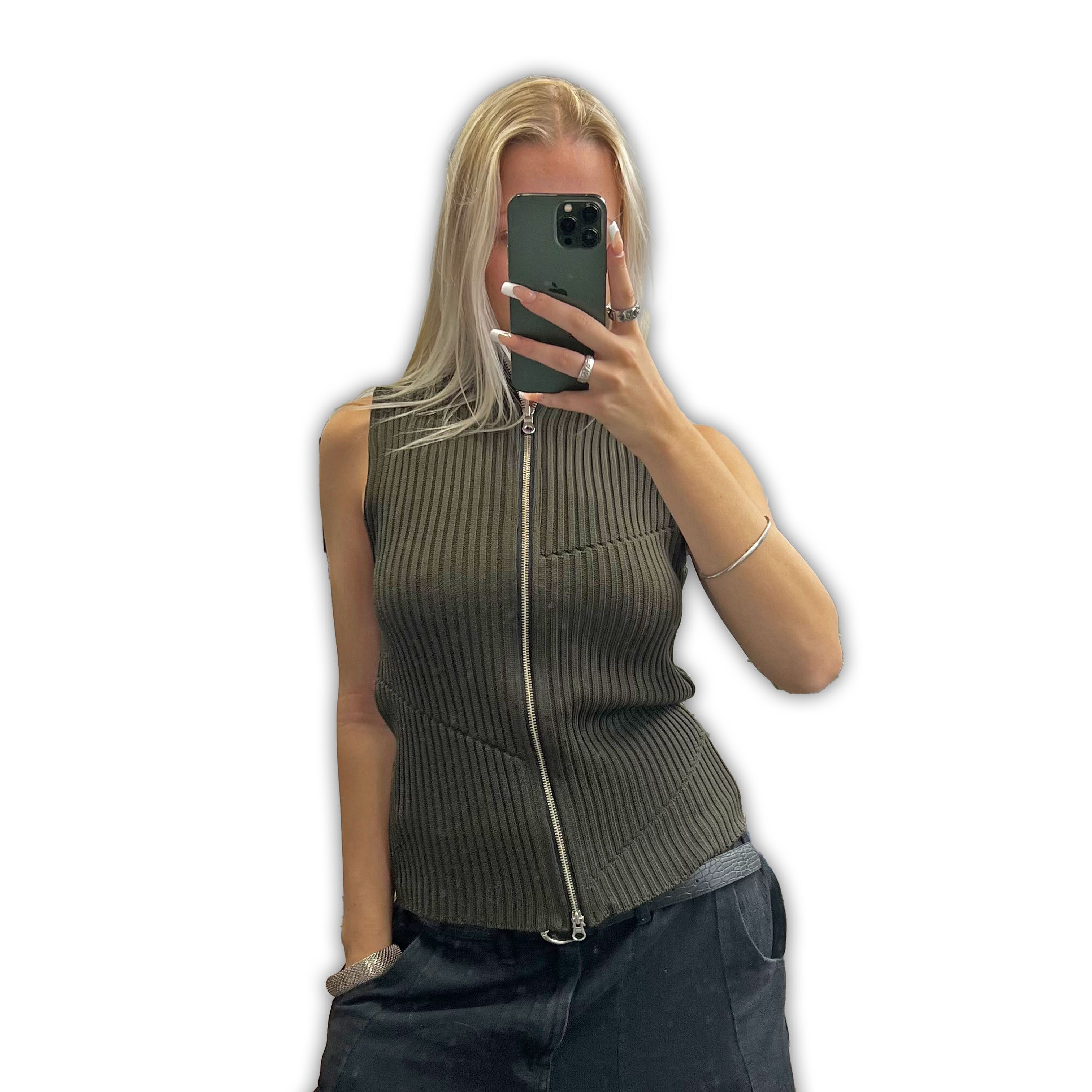 Issey Miyake Issey Miyake IM PRODUCT ASYMMETRIC STITCH KNITTED VEST Size US M / EU 48-50 / 2 - 4 Thumbnail