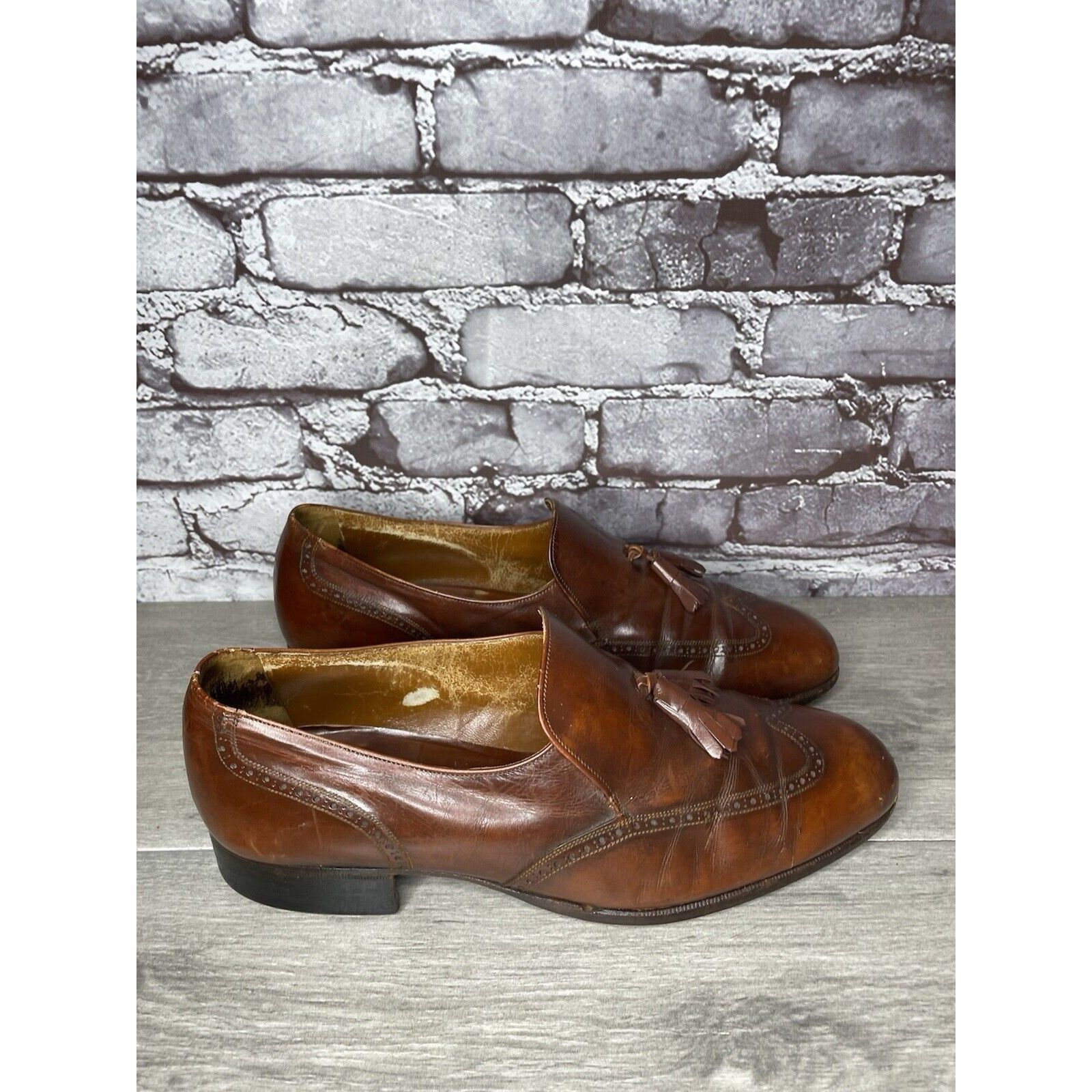 Bally Bally Satolas Brown Leather Wingtip Tassel Loafer Dress Shoe Size US 10 / EU 43 - 21 Thumbnail