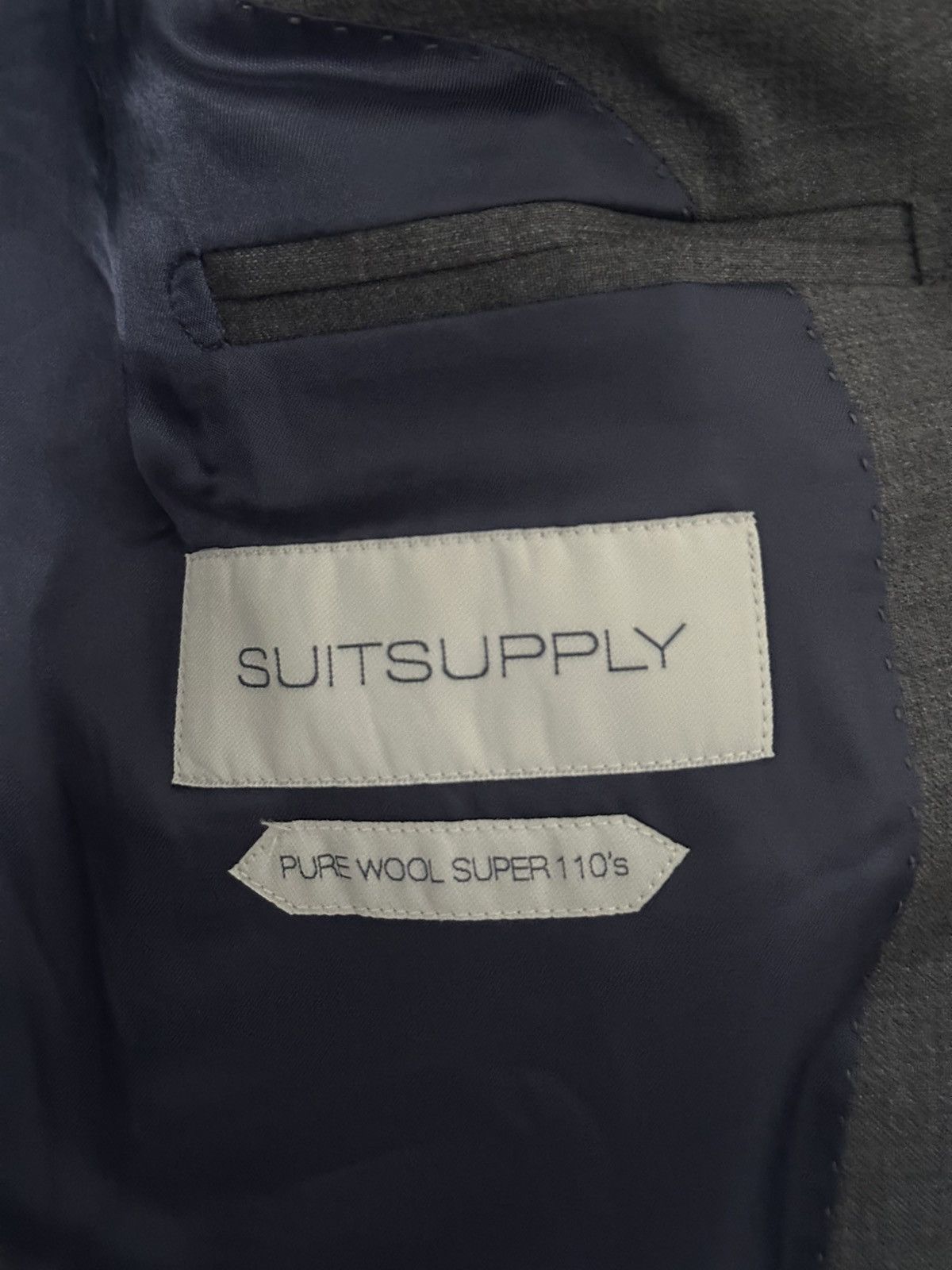 Suitsupply Suitsupply Napoli Suit - Charcoal Gray - 36R Size 36R - 4 Thumbnail