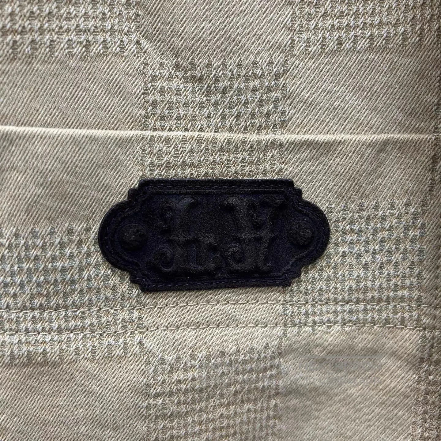 Louis Vuitton Checkered Pattern Button-Front Jacket with Blue Accents. Size US M / EU 48-50 / 2 - 3 Thumbnail