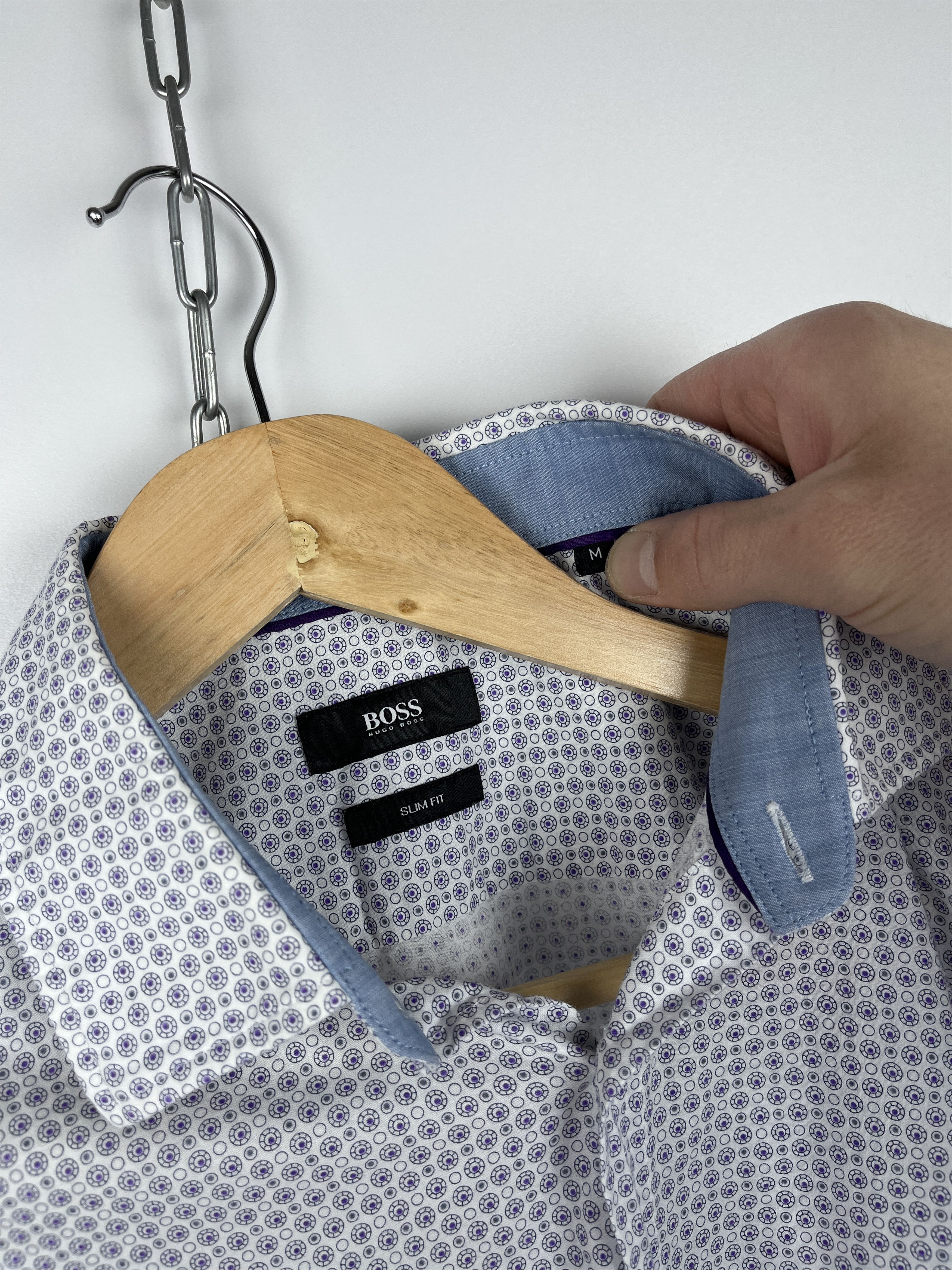 Hugo Boss Hugo Boss Small Polka Dot Long Sleeve Shirt Button Up Size US M / EU 48-50 / 2 - 4 Thumbnail