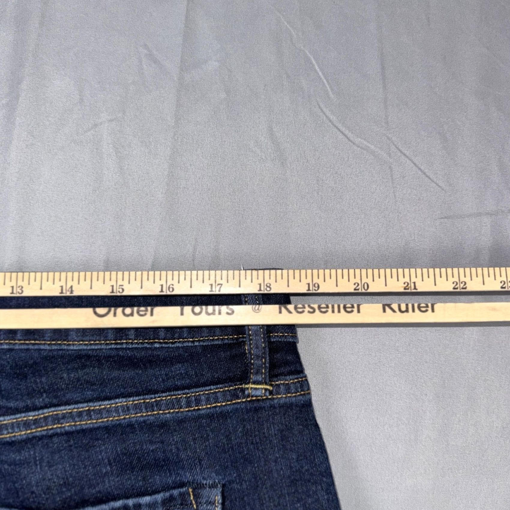 Flint And Tinder Flint And Tinder Jeans Mens 36x34 Blue Straight Dark Wash Denim Pants Size US 36 / EU 52 - 7 Thumbnail