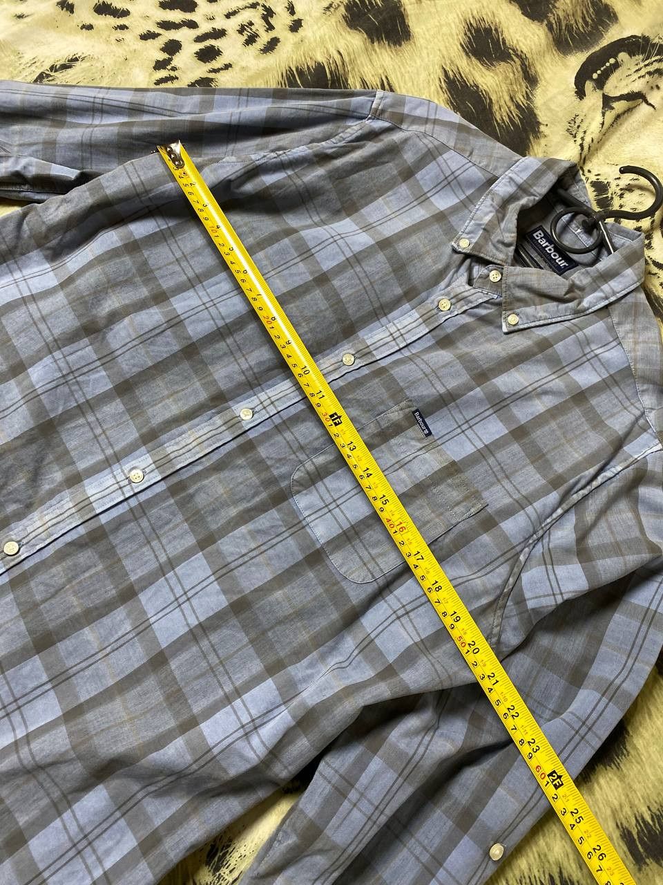 Barbour × Vintage Vintage Barbour Plaid Button Up Long Sleeve Size US L / EU 52-54 / 3 - 8 Thumbnail