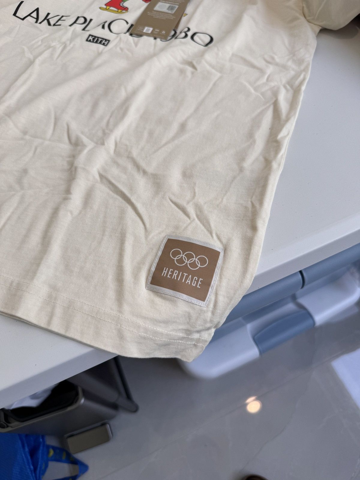 Kith Kith x Olympics Mens Lake Placid Tee Sandrift Size XS NEW Size US XS / EU 42 / 0 - 3 Thumbnail