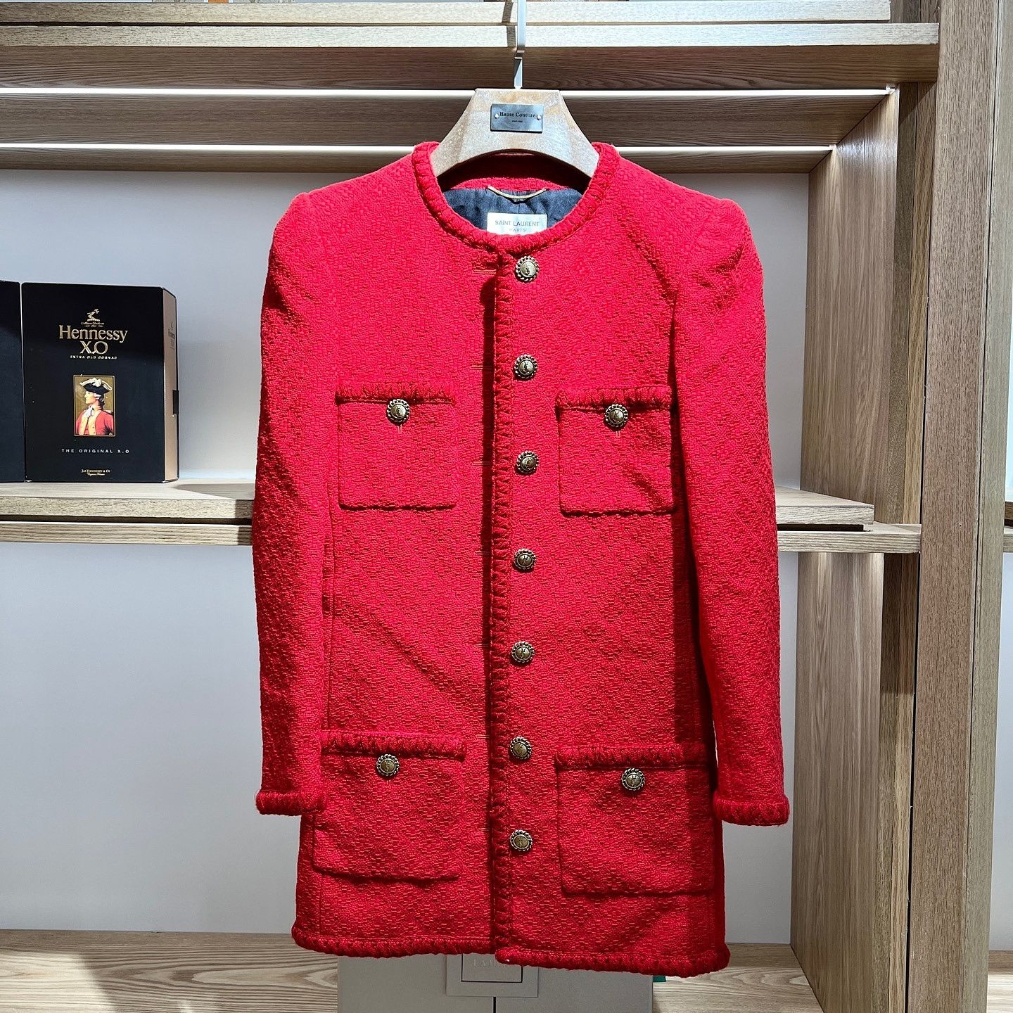 Saint Laurent Paris Saint Laurent Red Wool Jacket Size 38 Size S / US 4 / IT 40 - 1 Thumbnail