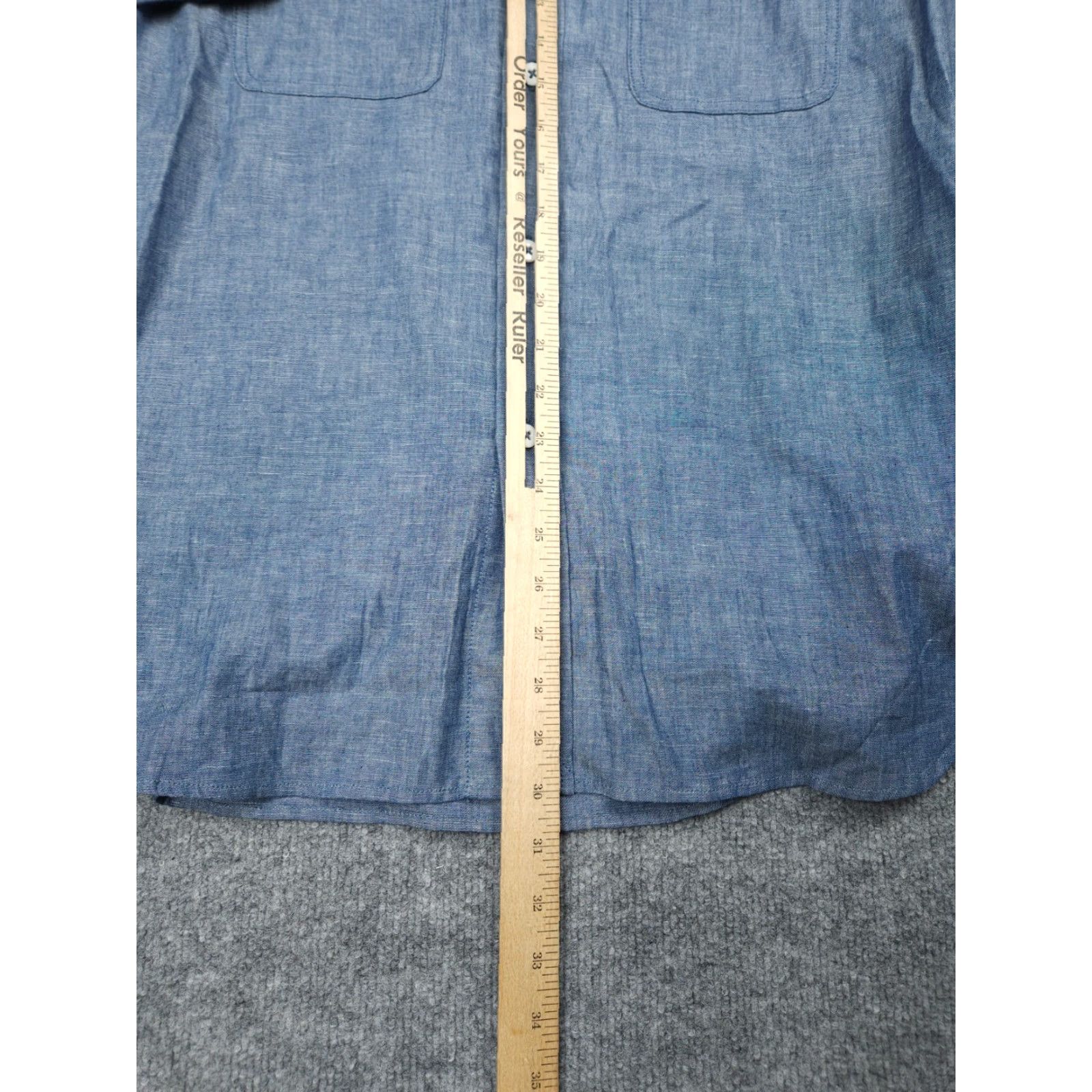 Edwin BEDWIN &THE HEARTBREAKERS Shirt Men's N4 (XL) Blue Button Up 100% Cotton Plaid Long Sleeve Button-Up Regular Chest 44 Vintage No Size US XL / EU 56 / 4 - 7 Thumbnail