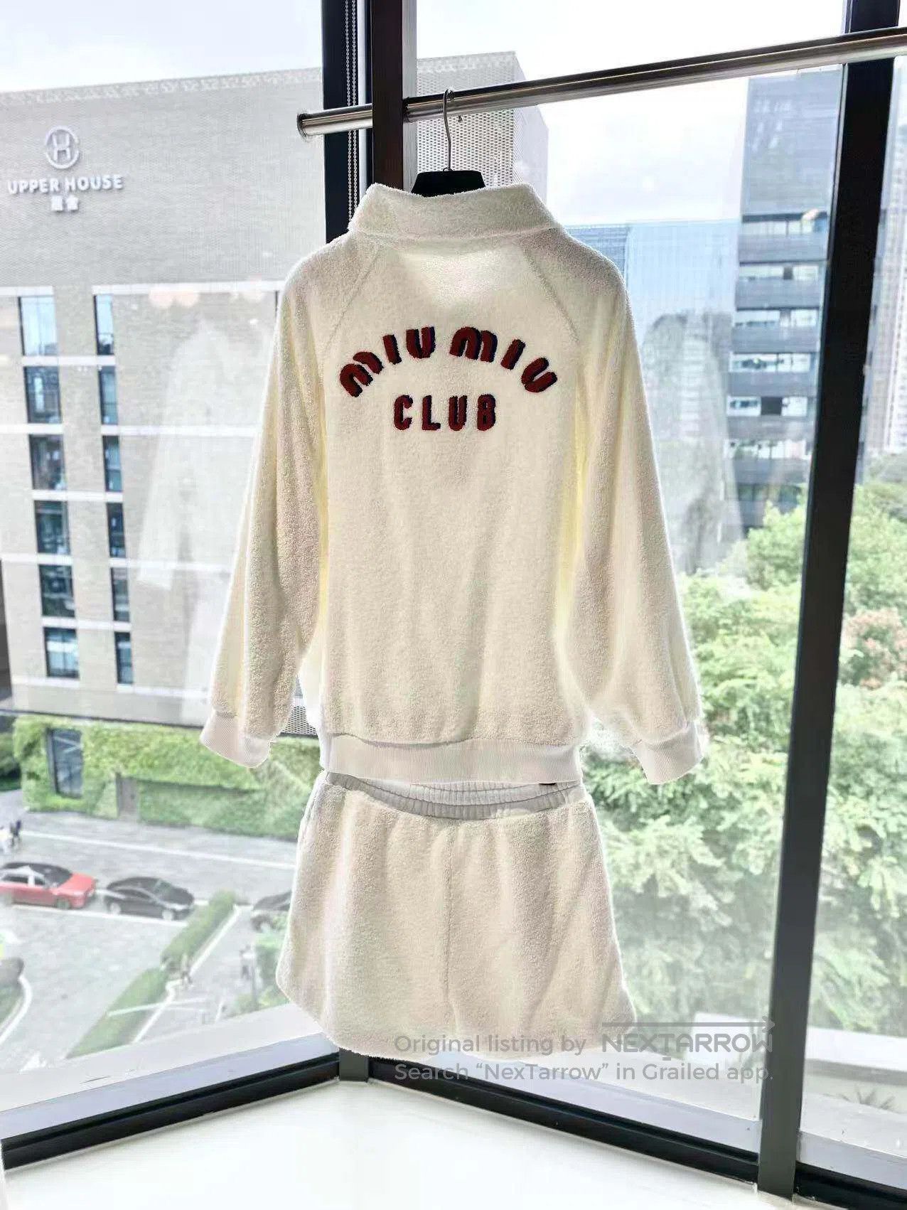 Miu Miu Miu Miu Towel embroidered logo sweatshirt set| Size XS / US 0-2 / IT 36-38 - 3 Thumbnail
