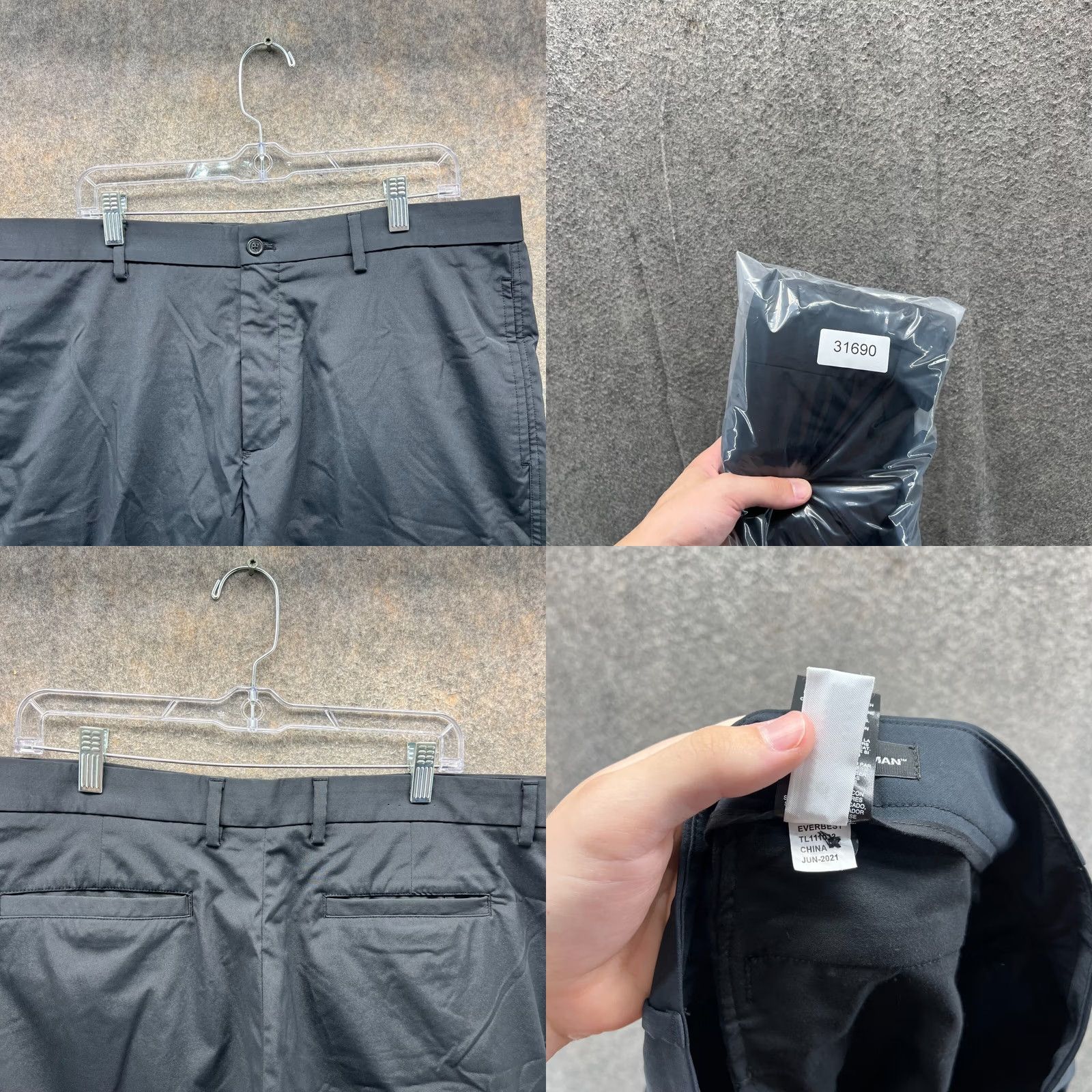 Vintage VINTAGE Greg Norman Shorts Mens 38 Black Flat Front Stretch Polyester Golf Casual Workwear 10in Inseam Mens Size US 38 / EU 54 - 8 Thumbnail