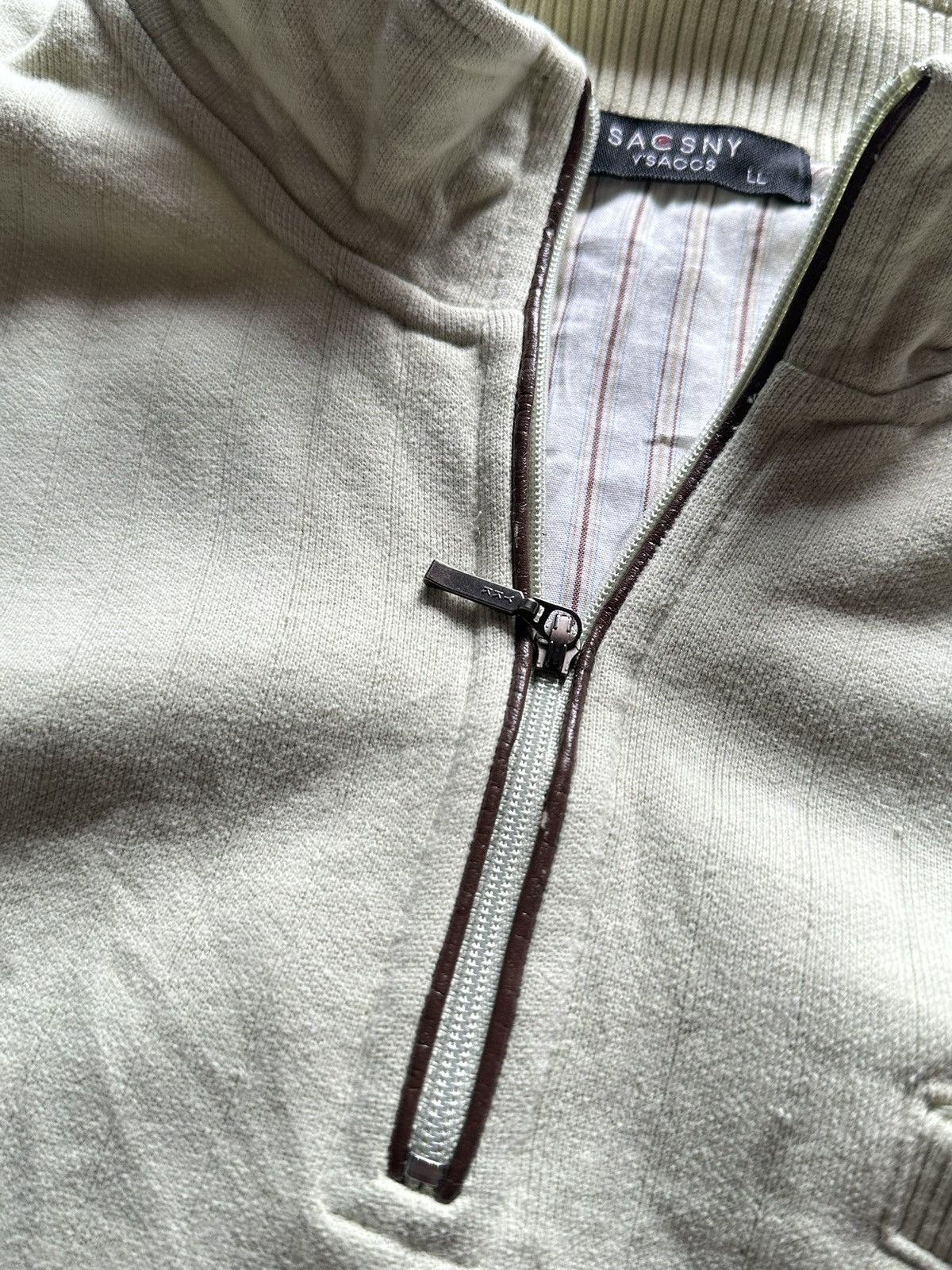Yohji Yamamoto 90s Sacsny Ysaccs by Yohji Yamamoto Quarter Zipper Size US L / EU 52-54 / 3 - 5 Thumbnail