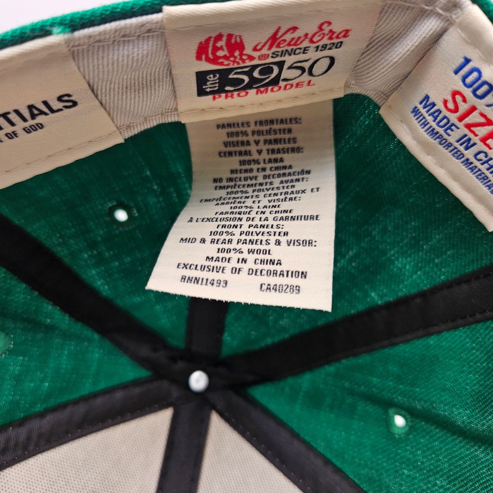 New Era NEW ERA X FEAR OF GOD FITTED HAT GREEN 60224485 SIZE 7 FOG Size ONE SIZE - 5 Thumbnail