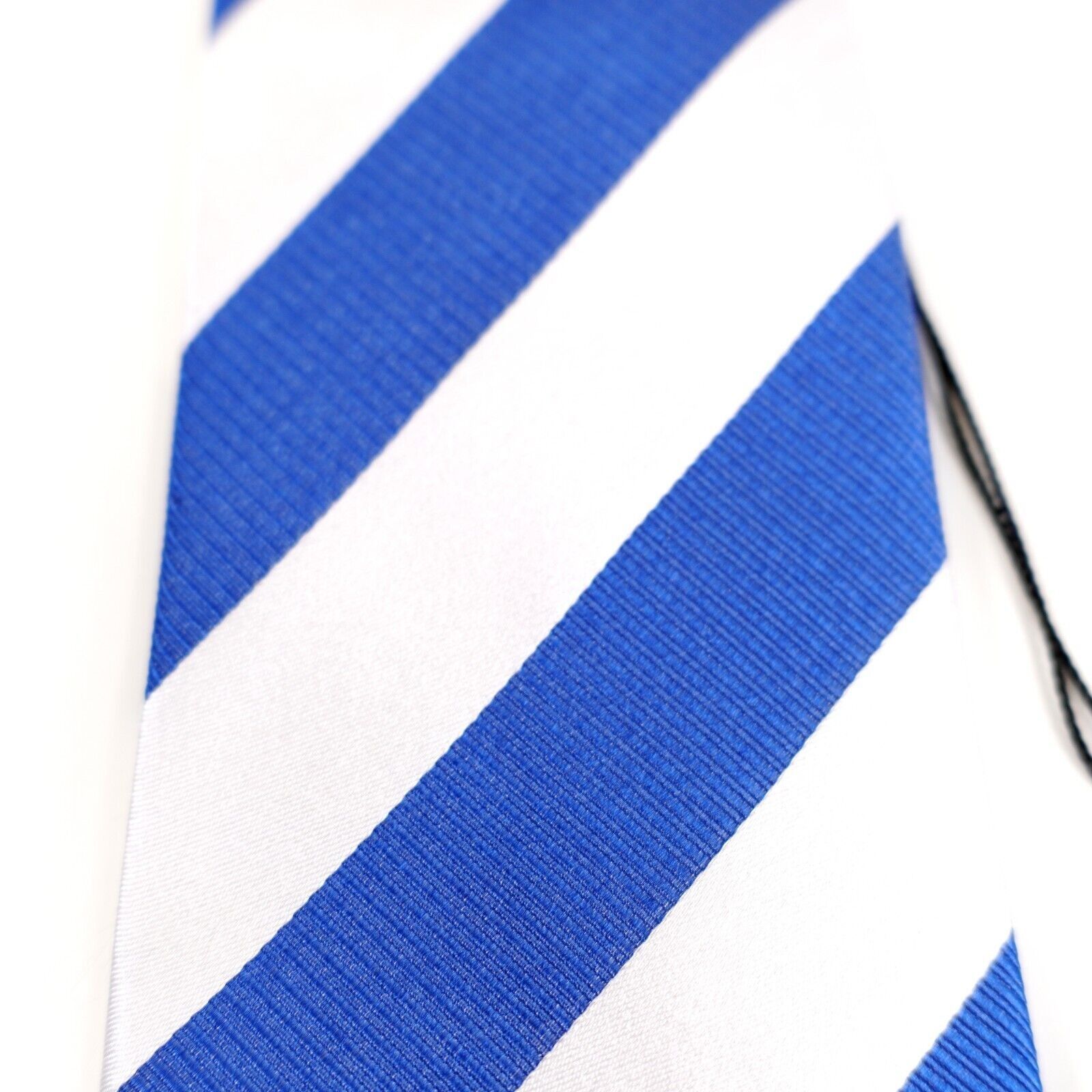 NHL NEW NHL Blue White Lightning Hockey Striped Ribbed Woven Sil Size ONE SIZE - 2 Thumbnail
