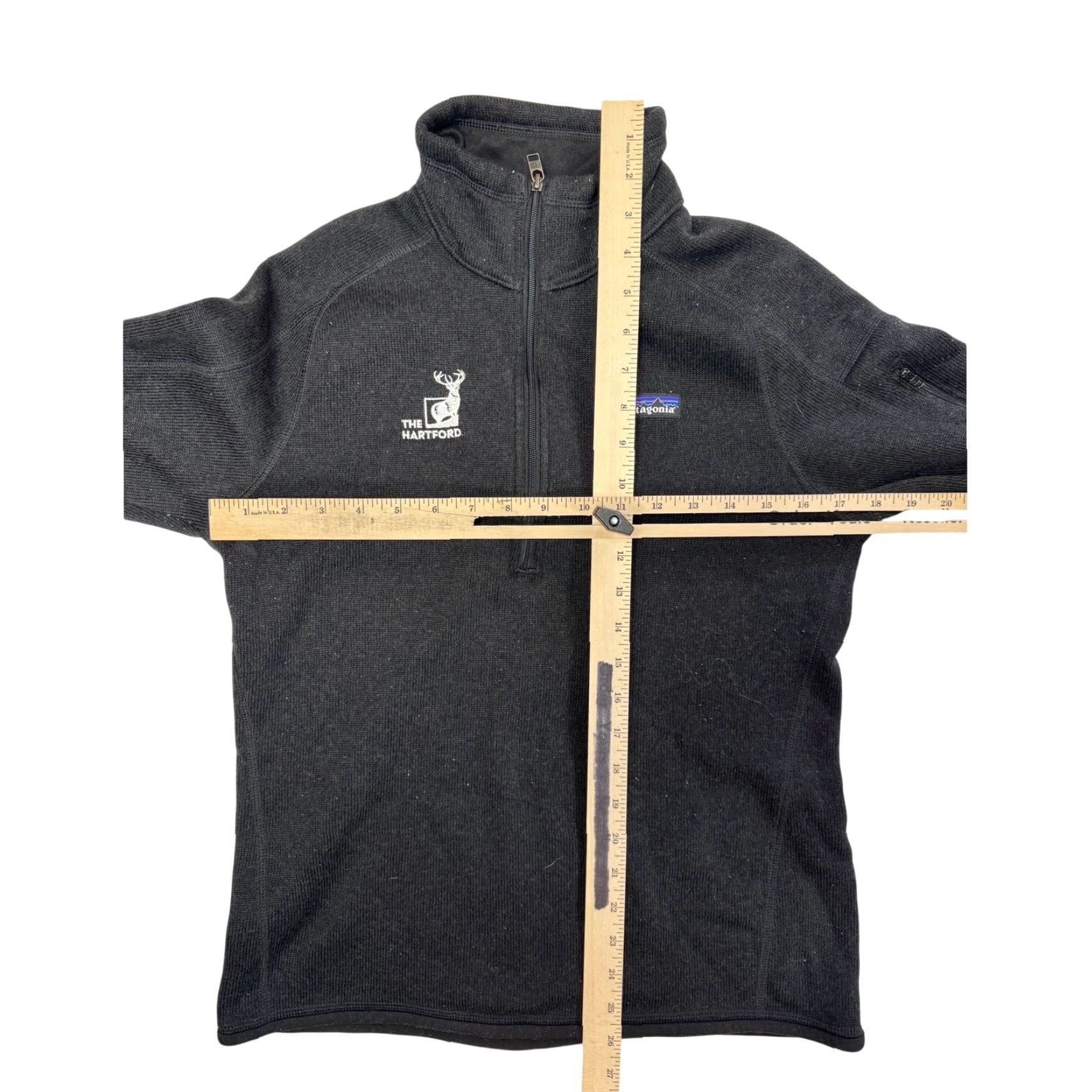 Patagonia VINTAGE Patagonia Women's Better Sweater 1/4 Zip Jacket Size M Black Company Logo Size M / US 6-8 / IT 42-44 - 3 Thumbnail