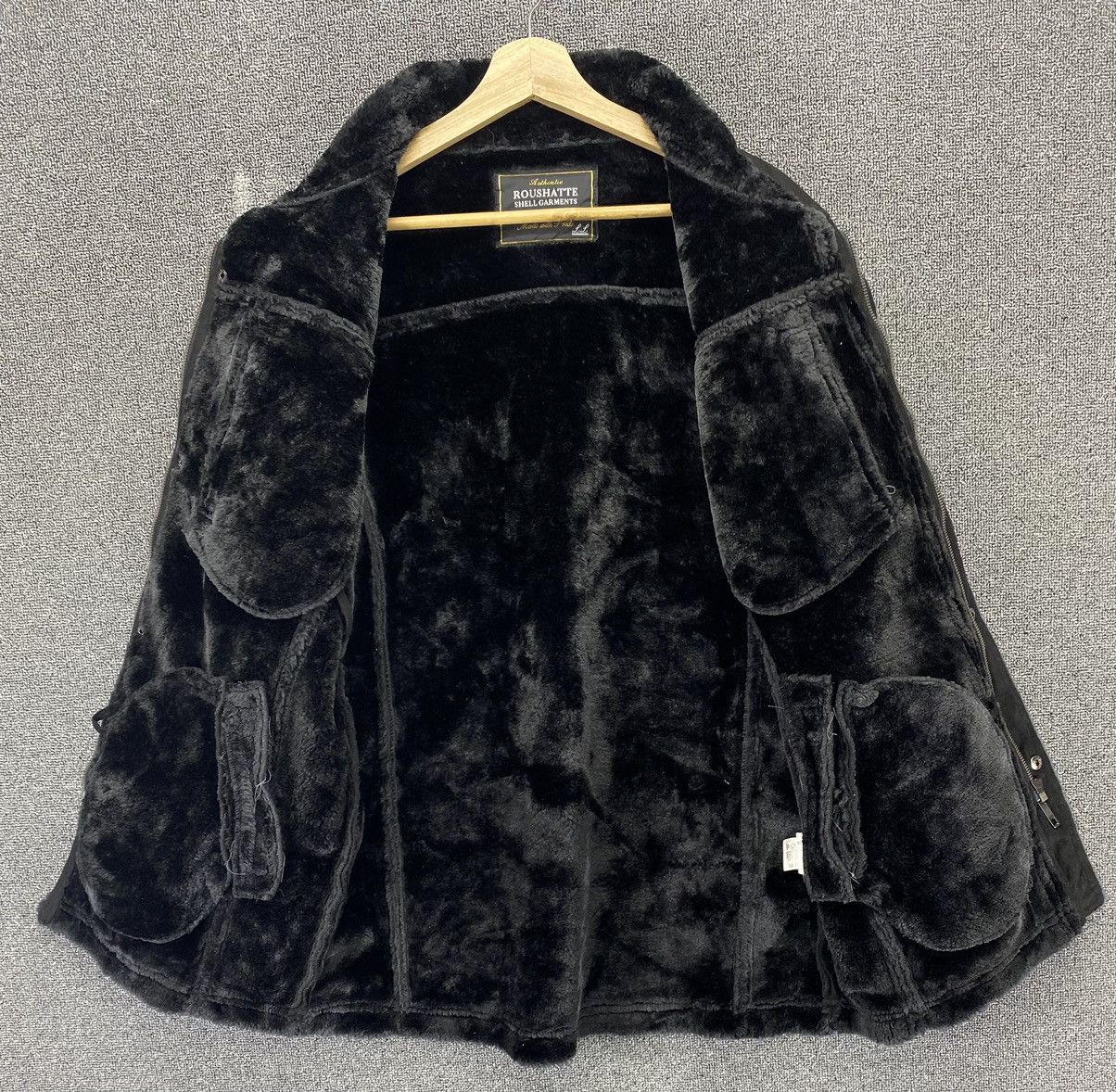 If Six Was Nine Vintage ROUSHATTE Shell Garments B3 Sherling Jacket Size US L / EU 52-54 / 3 - 7 Thumbnail