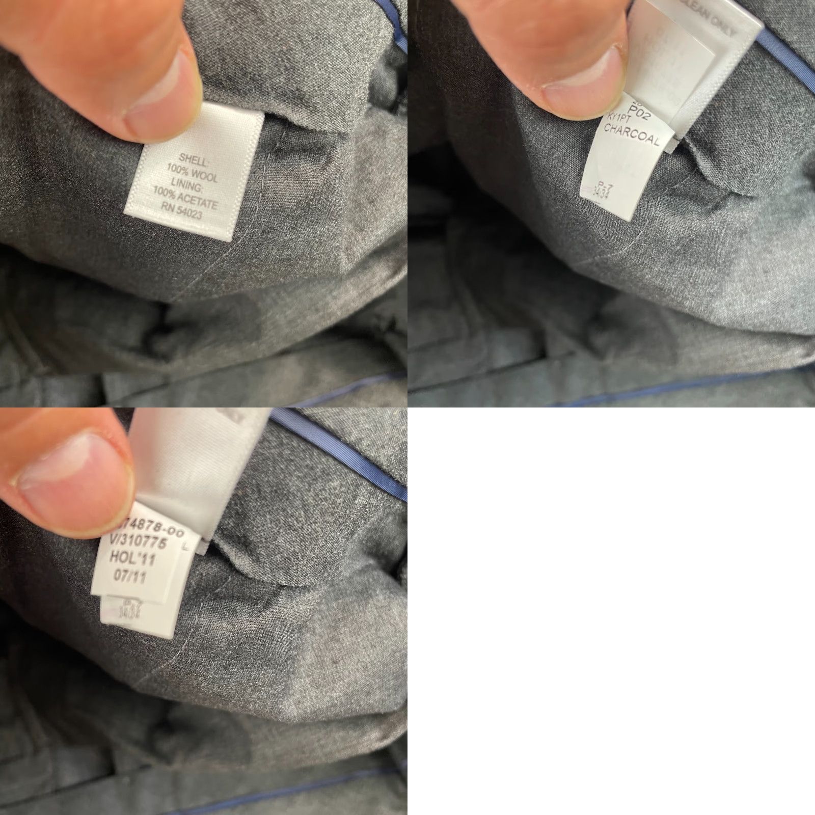 Banana Republic Banana Republic Tailored Slim Fit Trouser Pants Men 34x34 Grey 100% Wool CEO Pants Size US 34 / EU 50 - 8 Thumbnail