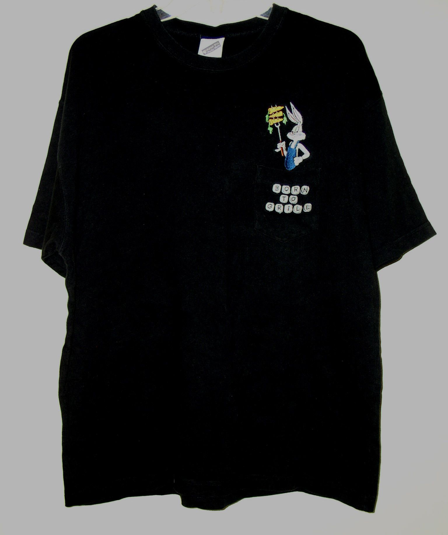 Vintage Bugs Bunny Warner Bros Embroidered Shirt 2001 Born To Grill Size US XL / EU 56 / 4 - 1 Thumbnail