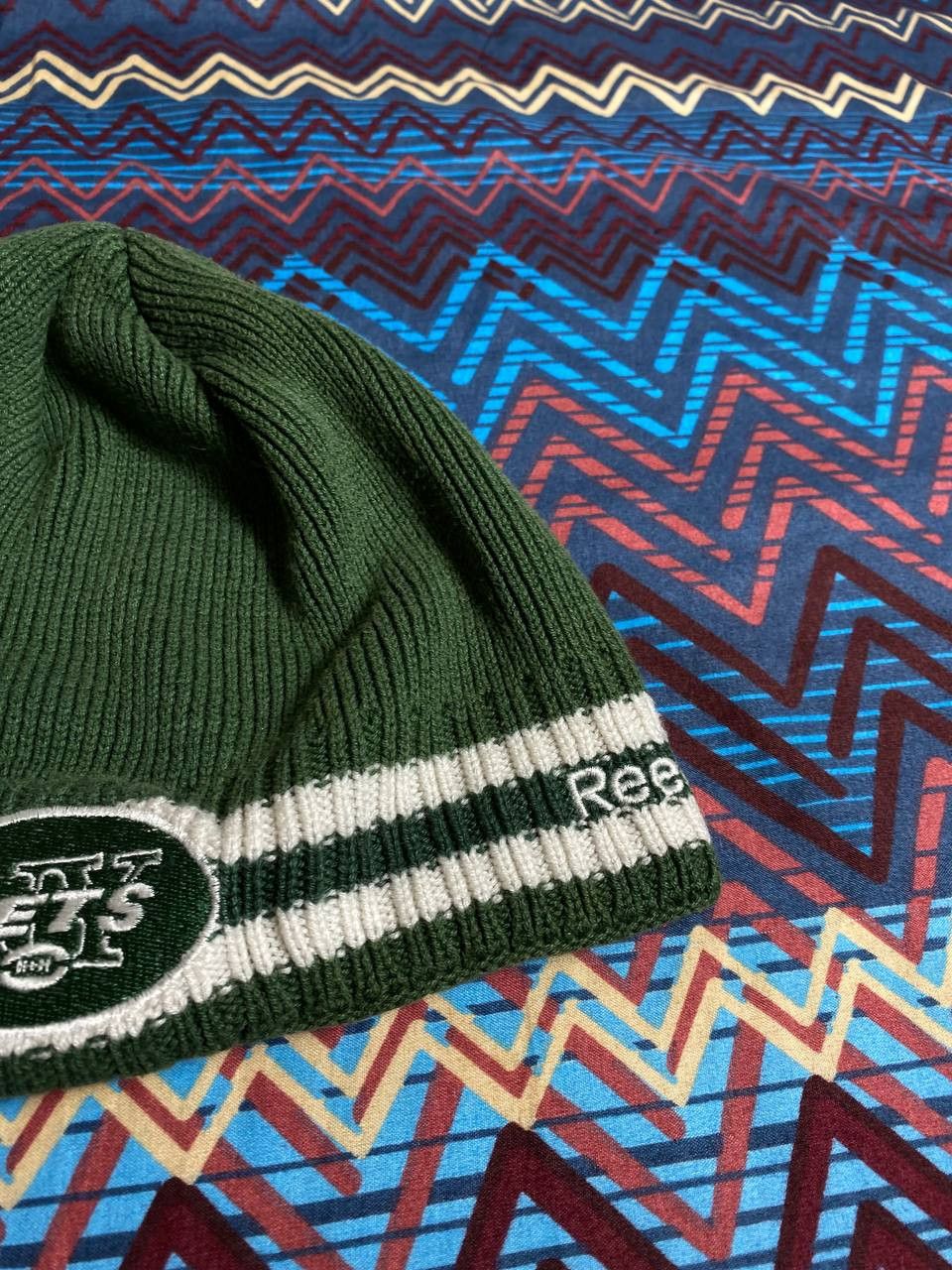 Reebok Hats green Vintage striped Reebok Y2K logo NFL Streetwear Size ONE SIZE - 8 Thumbnail