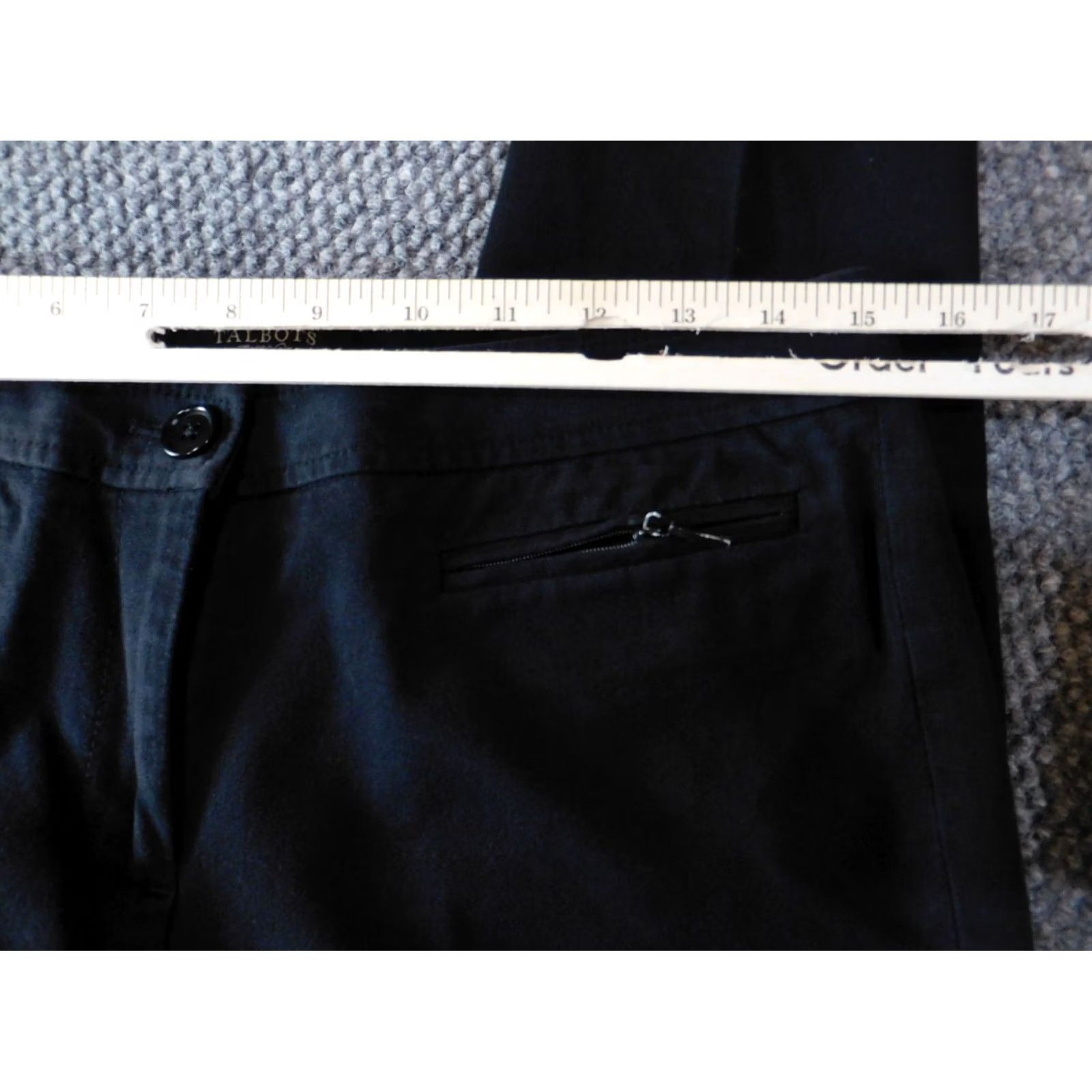Talbots Talbots Womens Pants 6P Petites Black signature straight classic stretch Pants Size 28" / US 6 / IT 42 - 5 Thumbnail