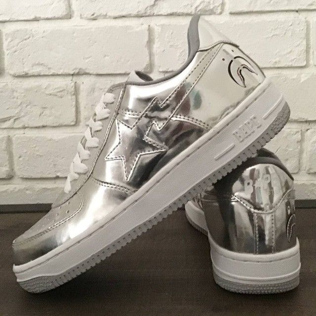 Bape × Nigo 2010 Shark Silver Foil BAPE STA sneakers a bathing ape NIGO Size US 9 / EU 42 - 1 Thumbnail