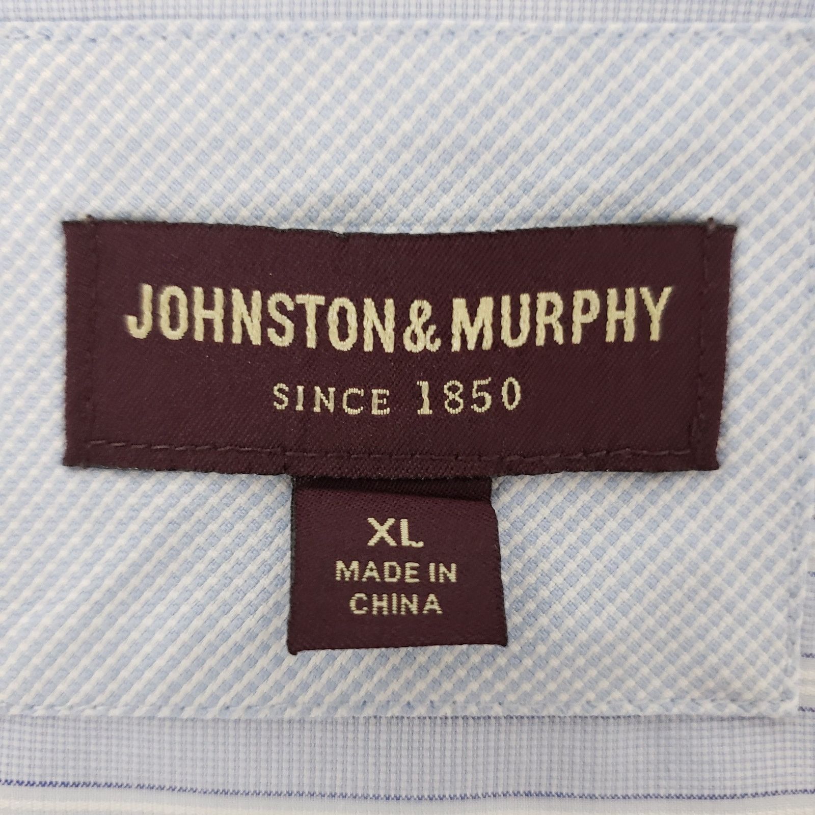 Johnston & Murphy JOHNSTON & MURPHY Dress Shirt Contrast Flip Cuff Neck Stripe Size US XL / EU 56 / 4 - 13 Thumbnail