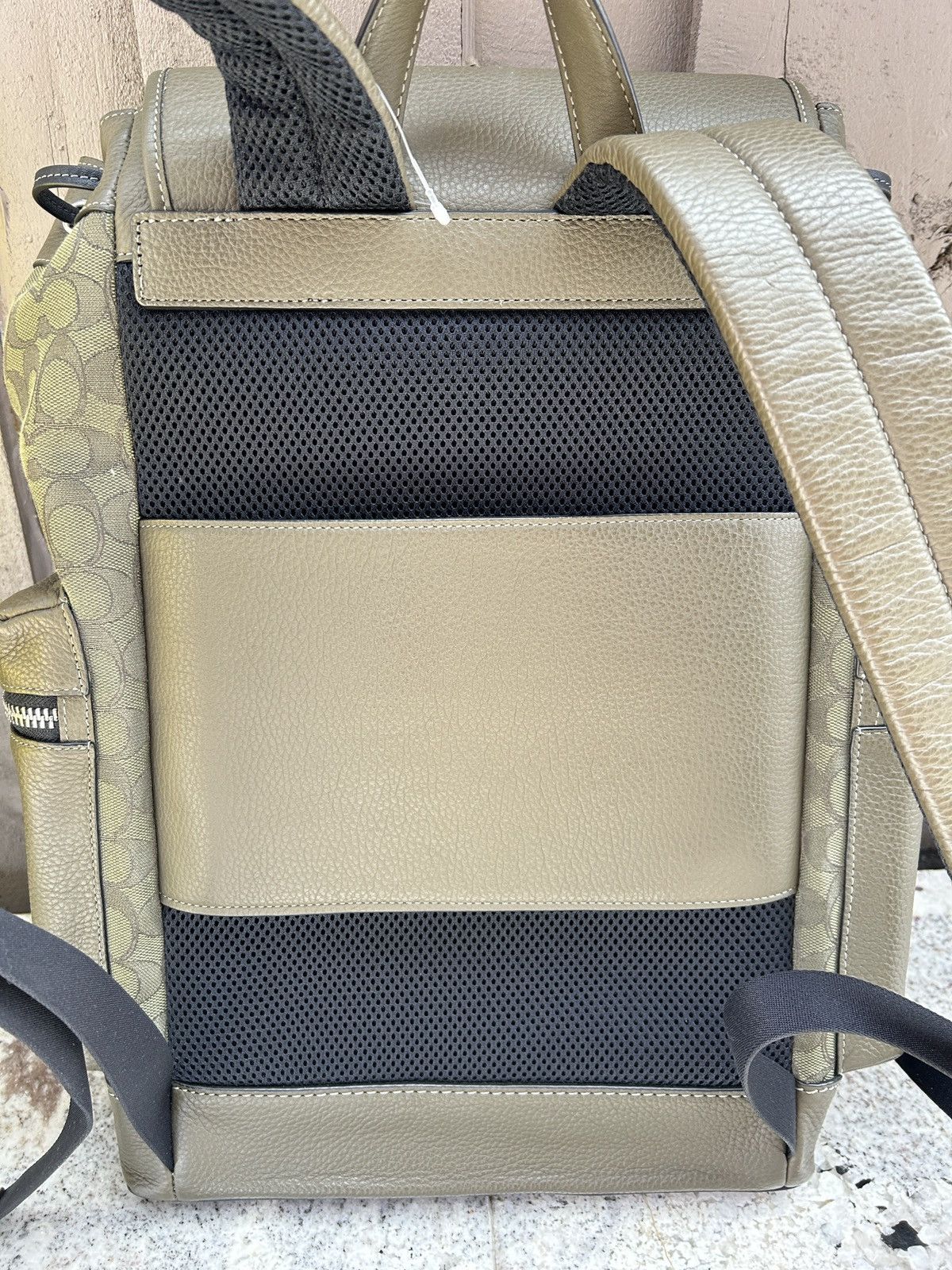 Coach COACH Leather Backpack Daypack CE523 Signature Pattern Size ONE SIZE - 5 Thumbnail