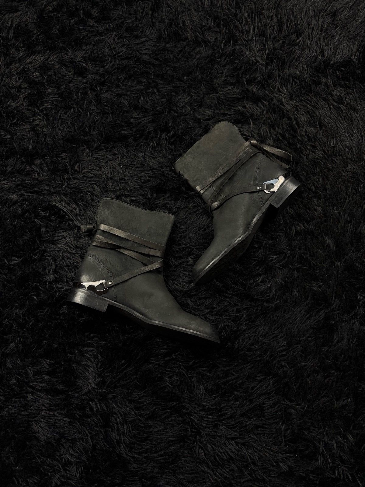 Number (N)ine Number (N)ine S/S08 “Birds” Double Layered Boots