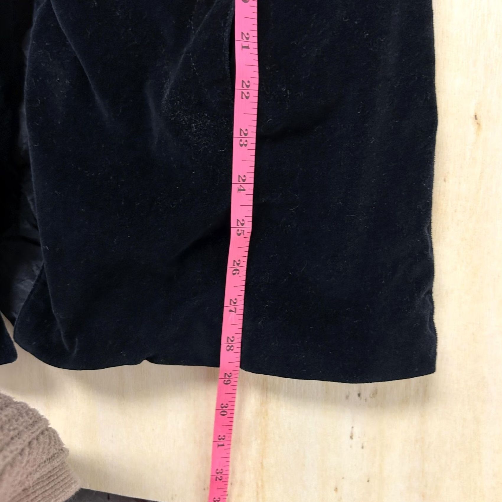 CO JONES & CO Blazer Jacket Womens Medium Black Velvet Tuxedo Shawl Collar Lined Size M / US 6-8 / IT 42-44 - 5 Thumbnail