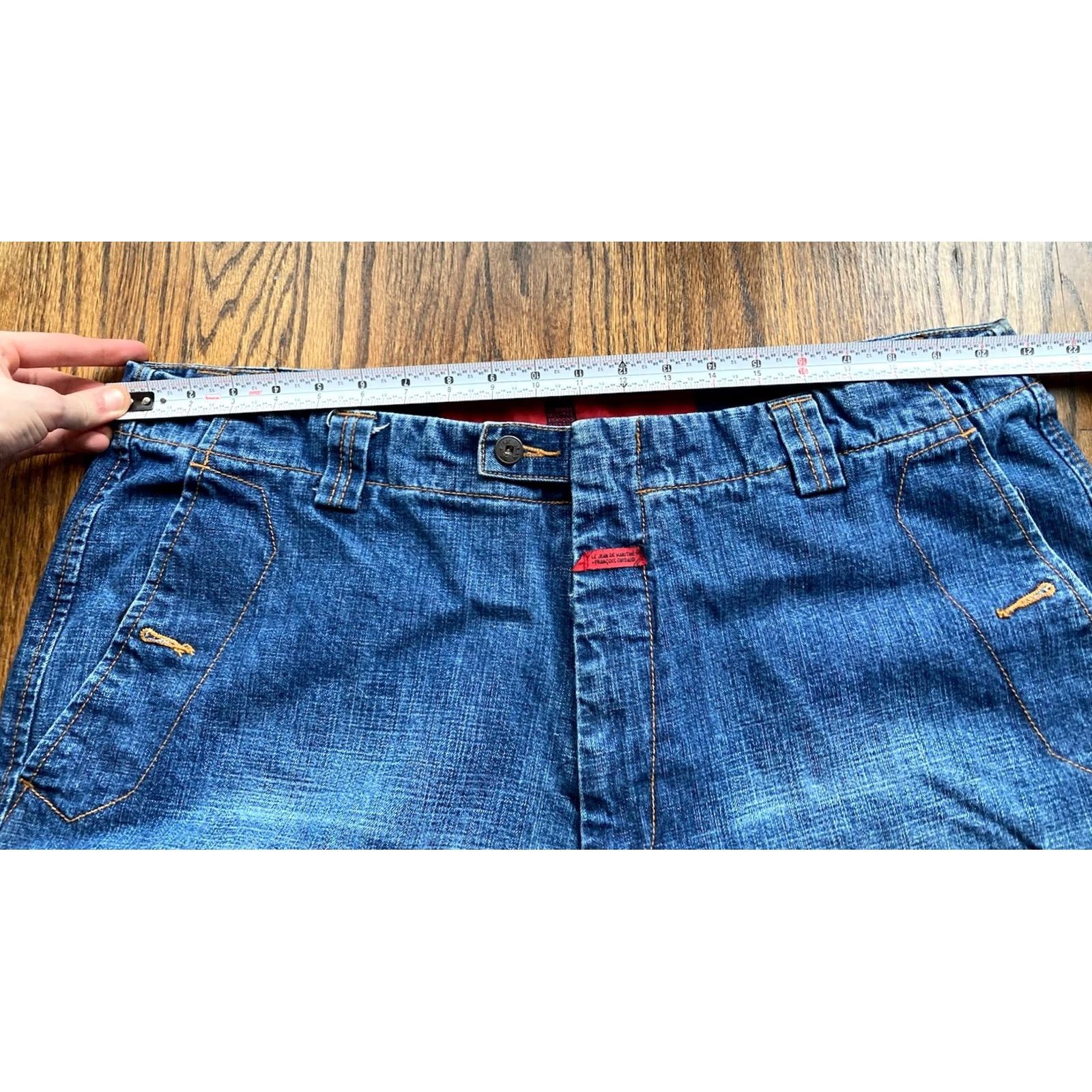 Vintage VINTAGE Marithe Francois Girbaud Jeans Mens 42x33 Baggy Shuttle Tape VTG Y2K Cargo Blue Denim Wide-Leg Pockets 90s Mens Size US 42 / EU 58 - 7 Thumbnail