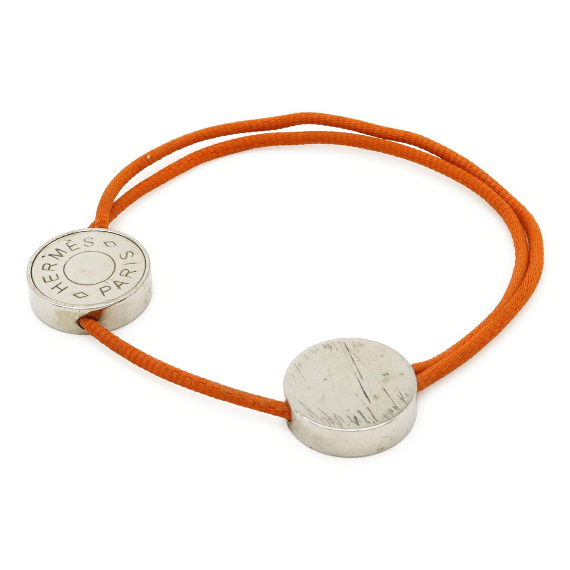 Hermes HERMES Serie Cord Bracelet, Cotton Cord, Orange Size ONE SIZE - 1 Thumbnail