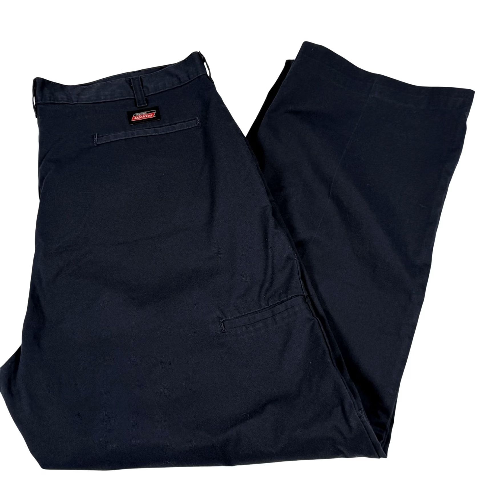 Dickies Dickies Pants Mens 38x30 Navy Blue Workwear Double Knee Utility Straight Leg Size US 38 / EU 54 - 2 Thumbnail