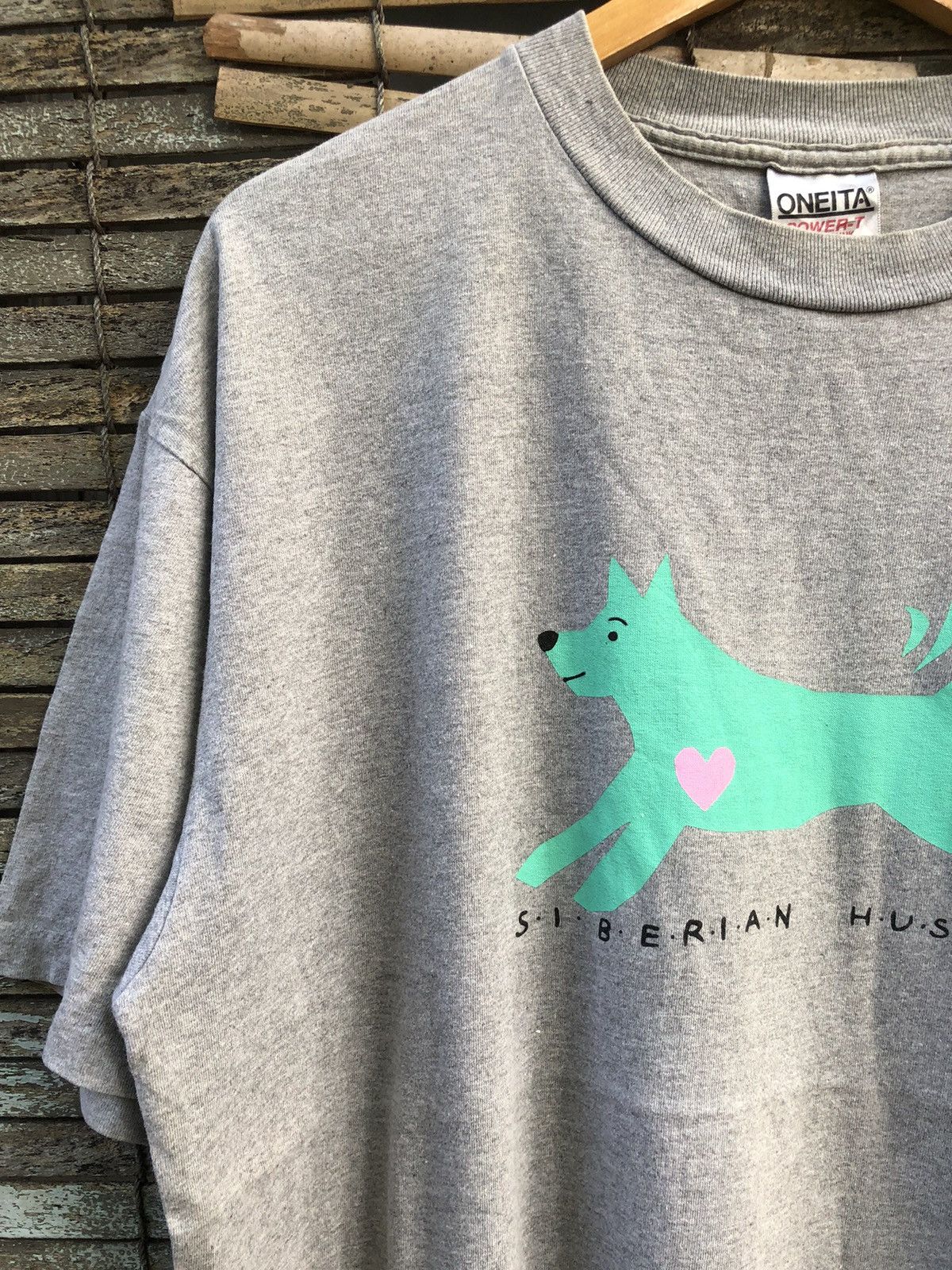 The Mountain × Vintage Vintage 90s Siberian Husky Tshirt Size US XL / EU 56 / 4 - 5 Thumbnail