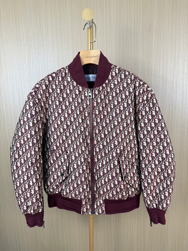 Dior Dior Burgundy Monogram Jacket Coat Size US XS / EU 42 / 0 - 1 Thumbnail