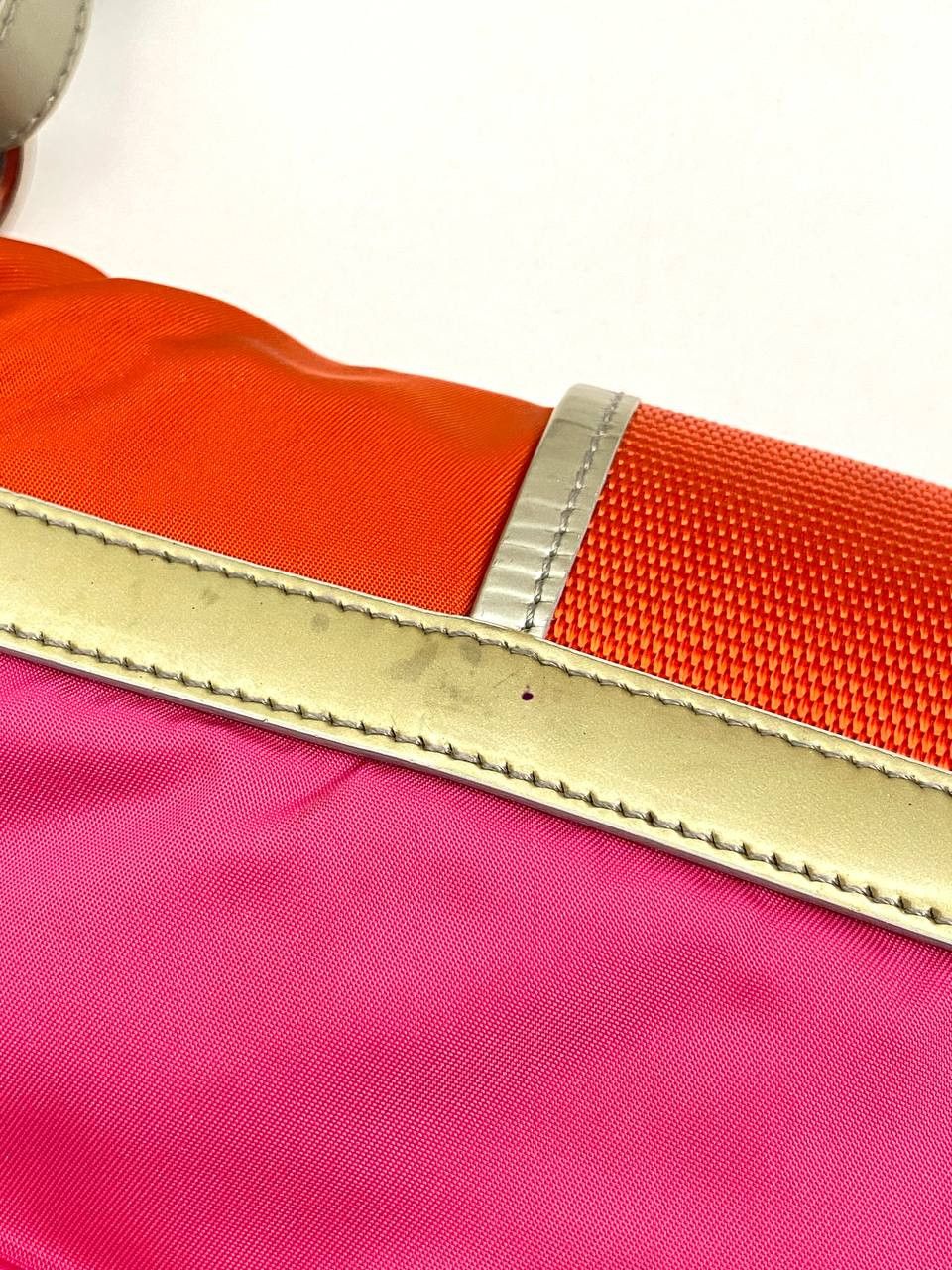 Prada Prada Rosa Pocket Space Logo Shoulder Hand Bag Vintage Y2K Size ONE SIZE - 16 Thumbnail