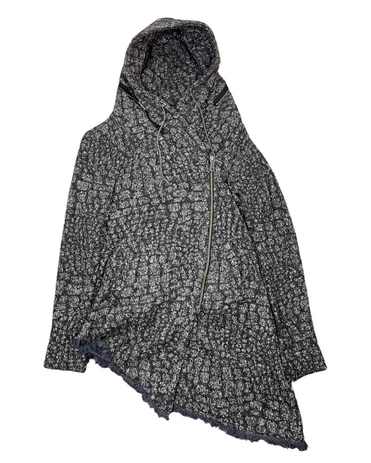 image of Hysteric Glamour x If Six Was Nine VTG Tornado Mart Ghost Adjustable Zip Hoodie in Grey (Size Small