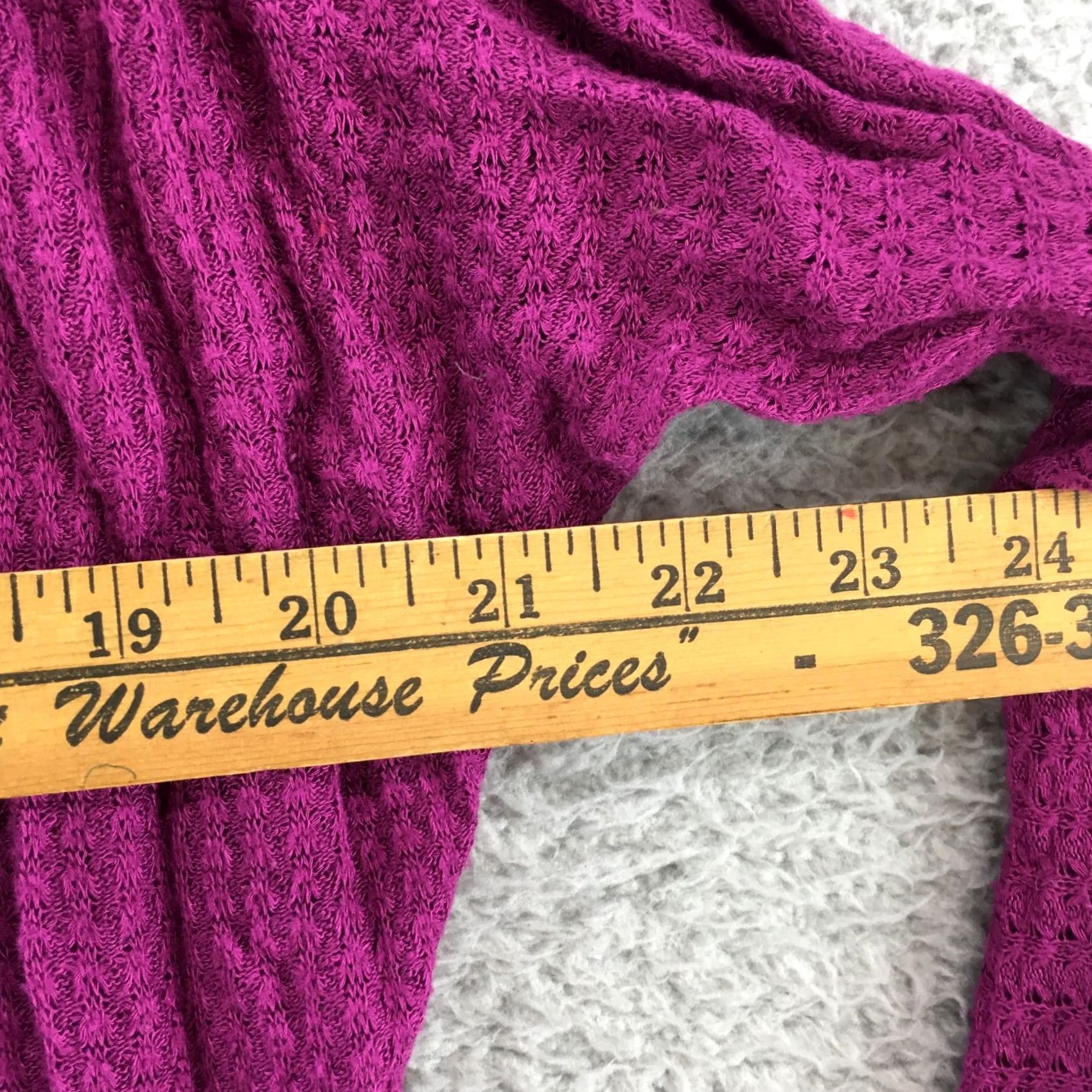 Vintage Silence Noise Cardigan Sweater Womens XS Purple Knit Open Front Long Sleeve Size XS / US 0-2 / IT 36-38 - 4 Thumbnail