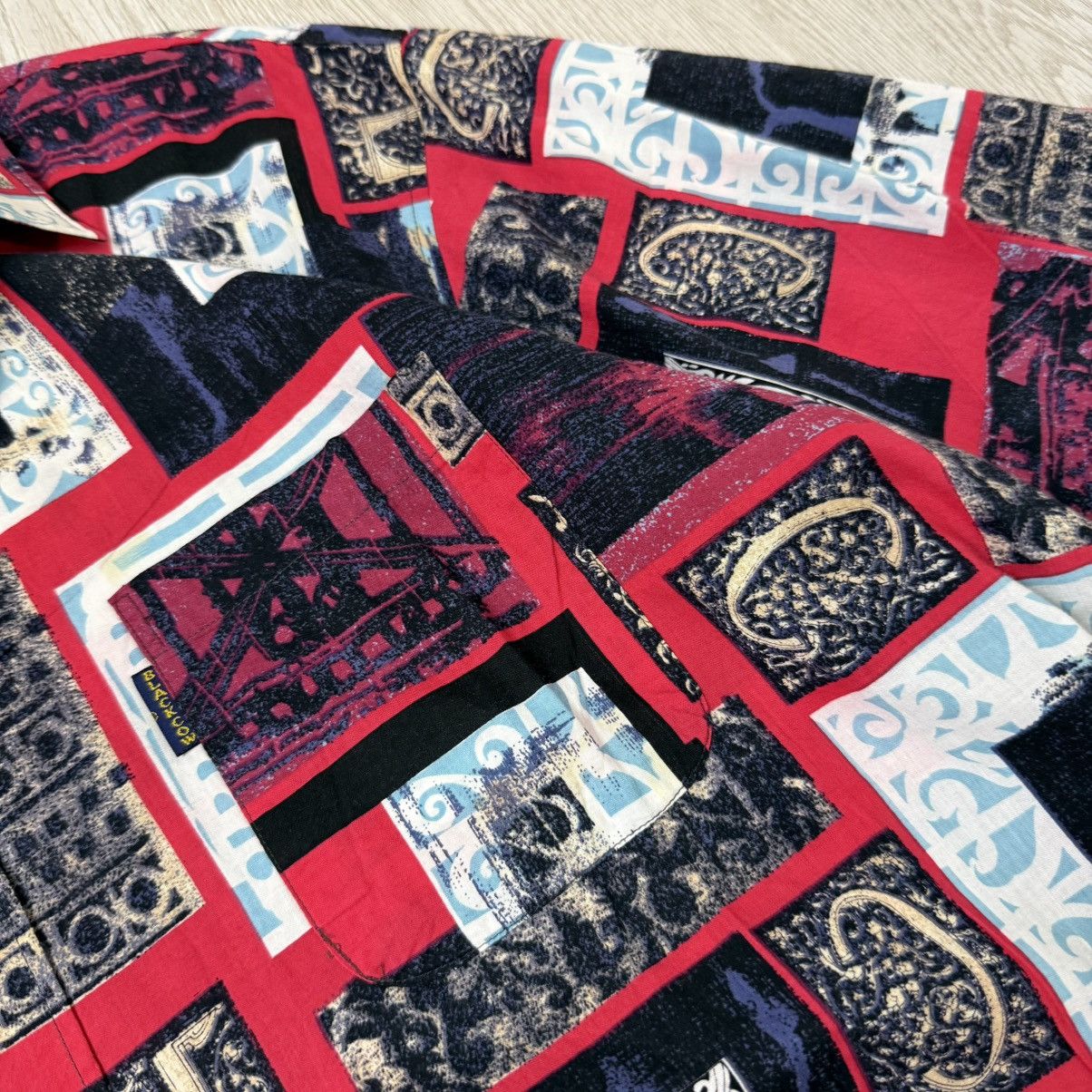 Vintage Blackcow pattern vintage red button up Size US XL / EU 56 / 4 - 4 Thumbnail