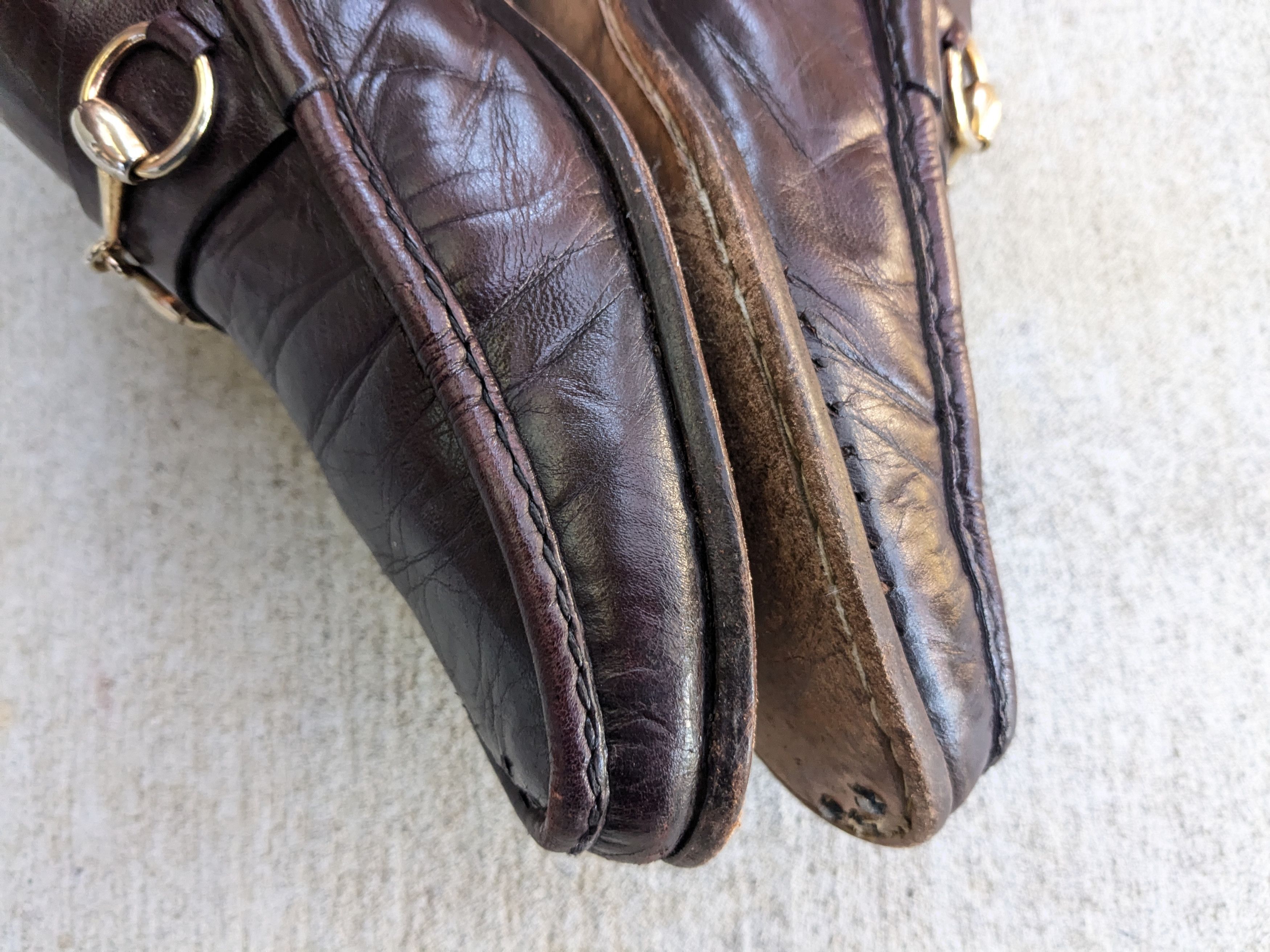 Gucci × Tom Ford Gucci Horsebit Loafers Burgundy 11 Narrow Leather Italy Slip Size US 11 / EU 44 - 12 Thumbnail
