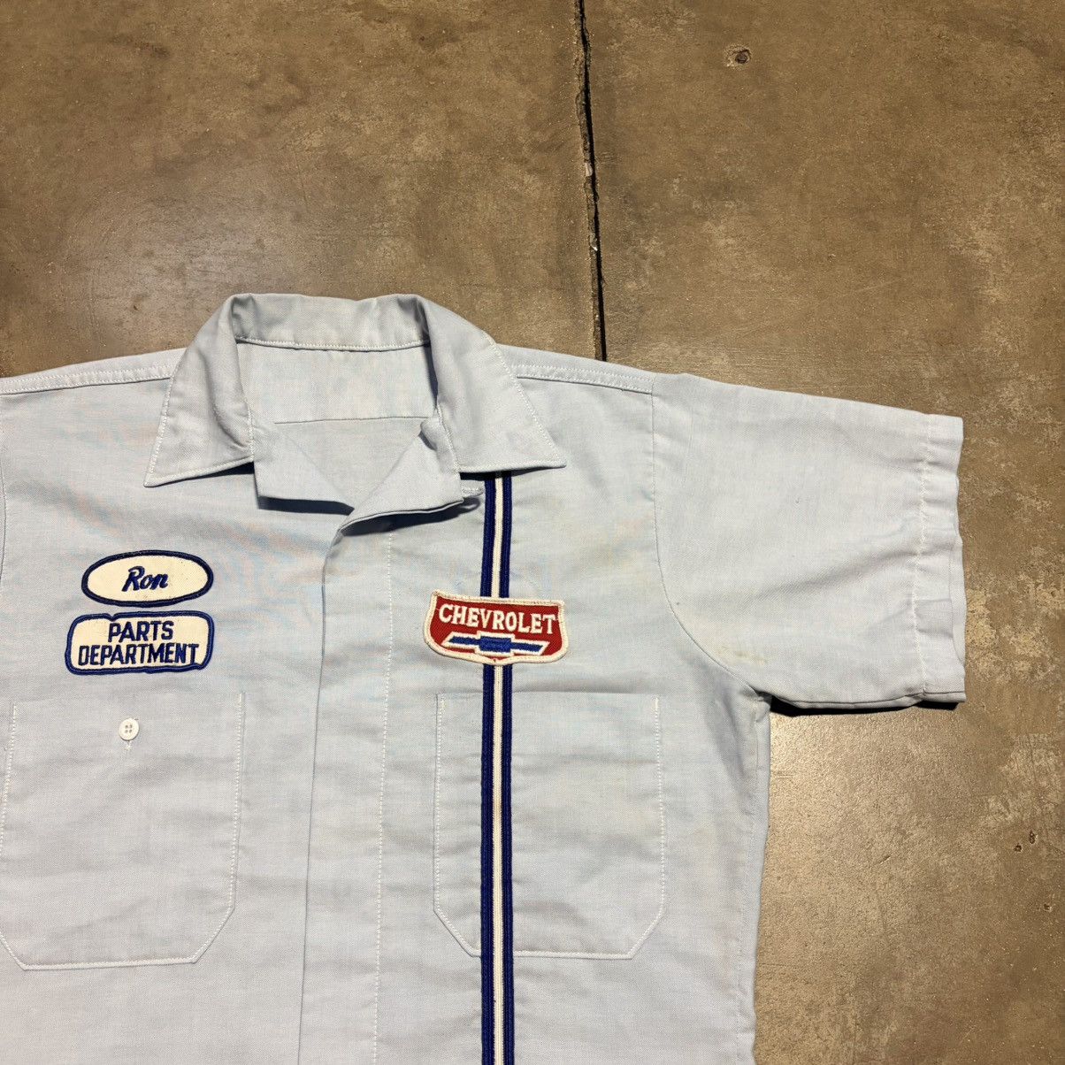 Chevrolet Vintage Chevrolet Mechanic Work Shirt Button Up Patch 80s Size US M / EU 48-50 / 2 - 4 Thumbnail