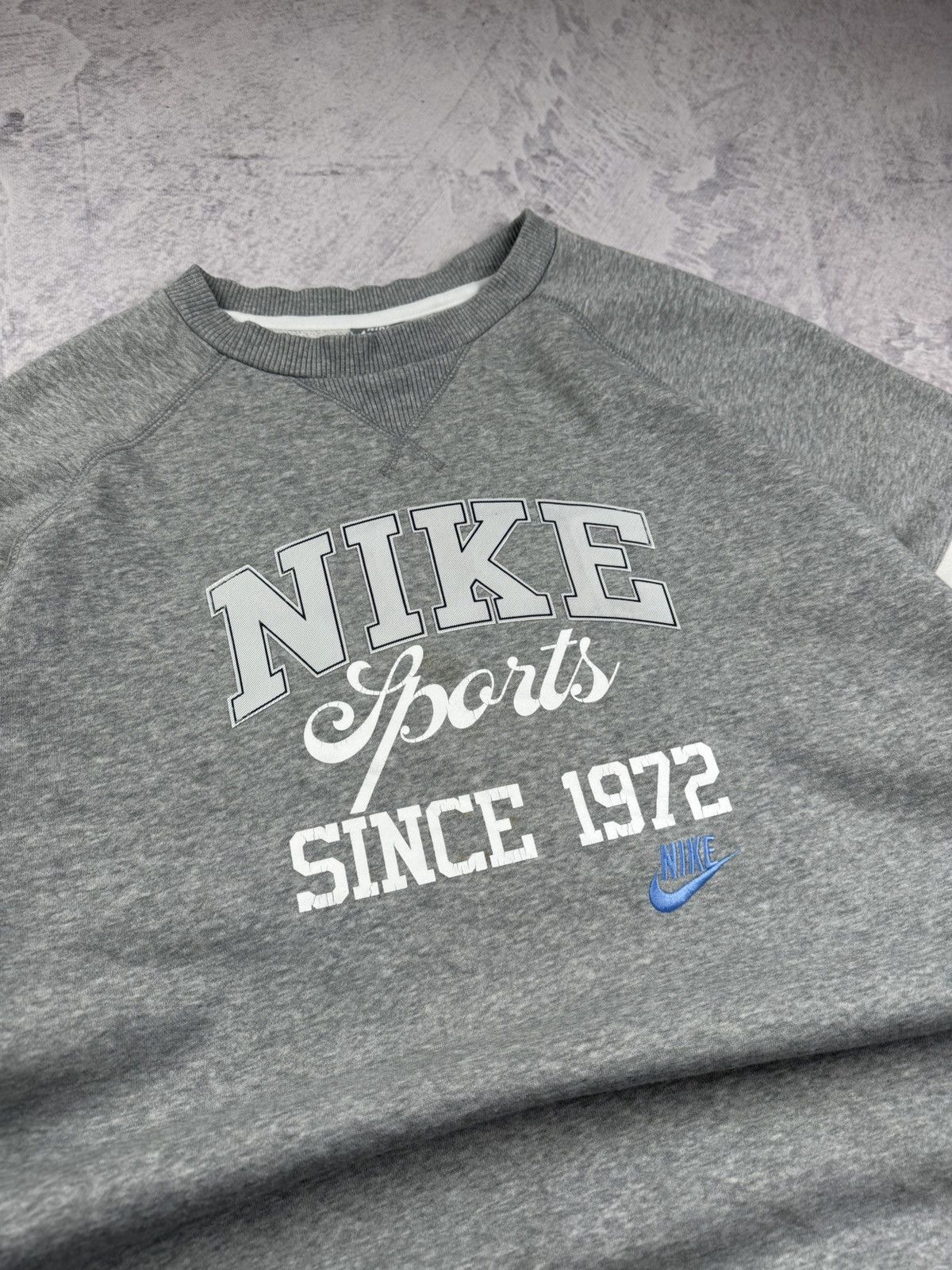 Nike × Vintage NIKE VINTAGE CENTER LOGO OVERSIZE BOXY SWEATSHIRT Size US XL / EU 56 / 4 - 3 Thumbnail