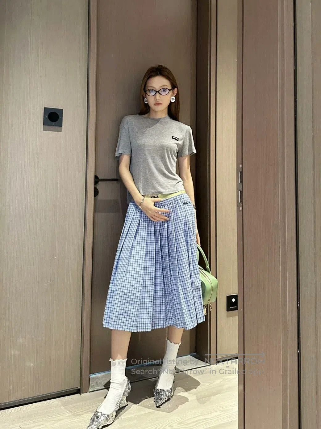 Miu Miu Miu Miu 2024 Spring Gray Short. Size XS / US 0-2 / IT 36-38 - 9 Thumbnail