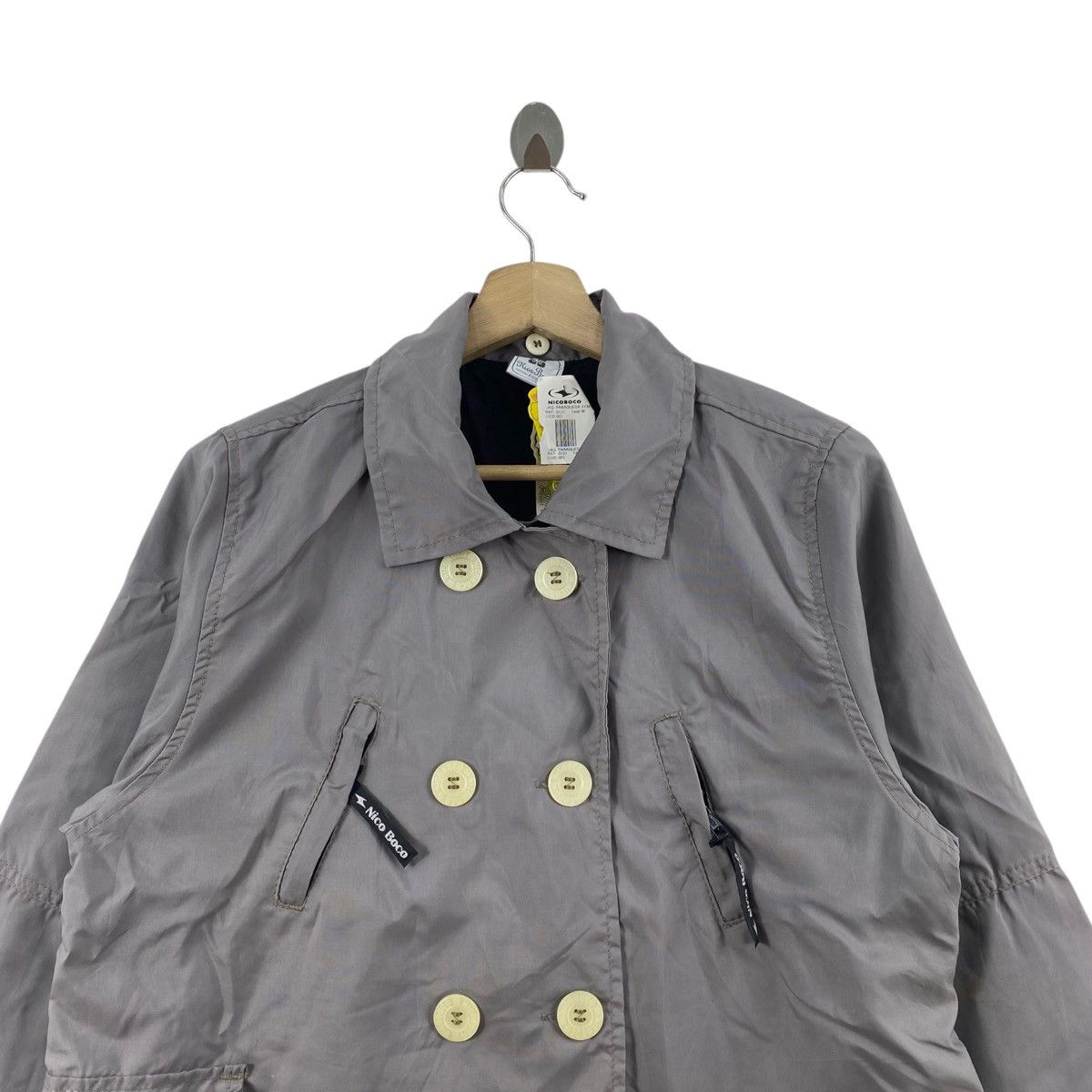 Other NICOBOCO Free Girls Multi Pockets Grey Outdoor Jacket Coat Size M / US 6-8 / IT 42-44 - 2 Thumbnail