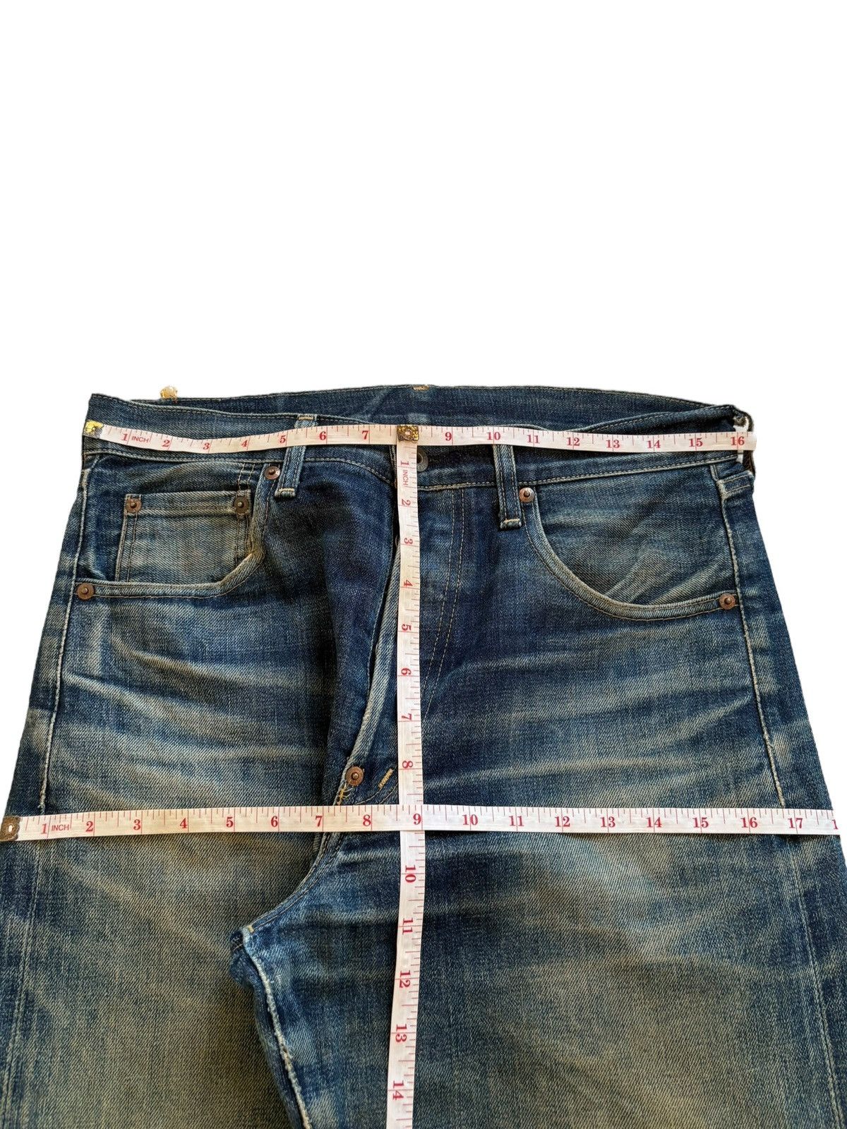 Levi's Vintage 80s Levis 702 XX Big E Selvedge Buckled Baggy Jeans Size US 32 / EU 48 - 13 Thumbnail