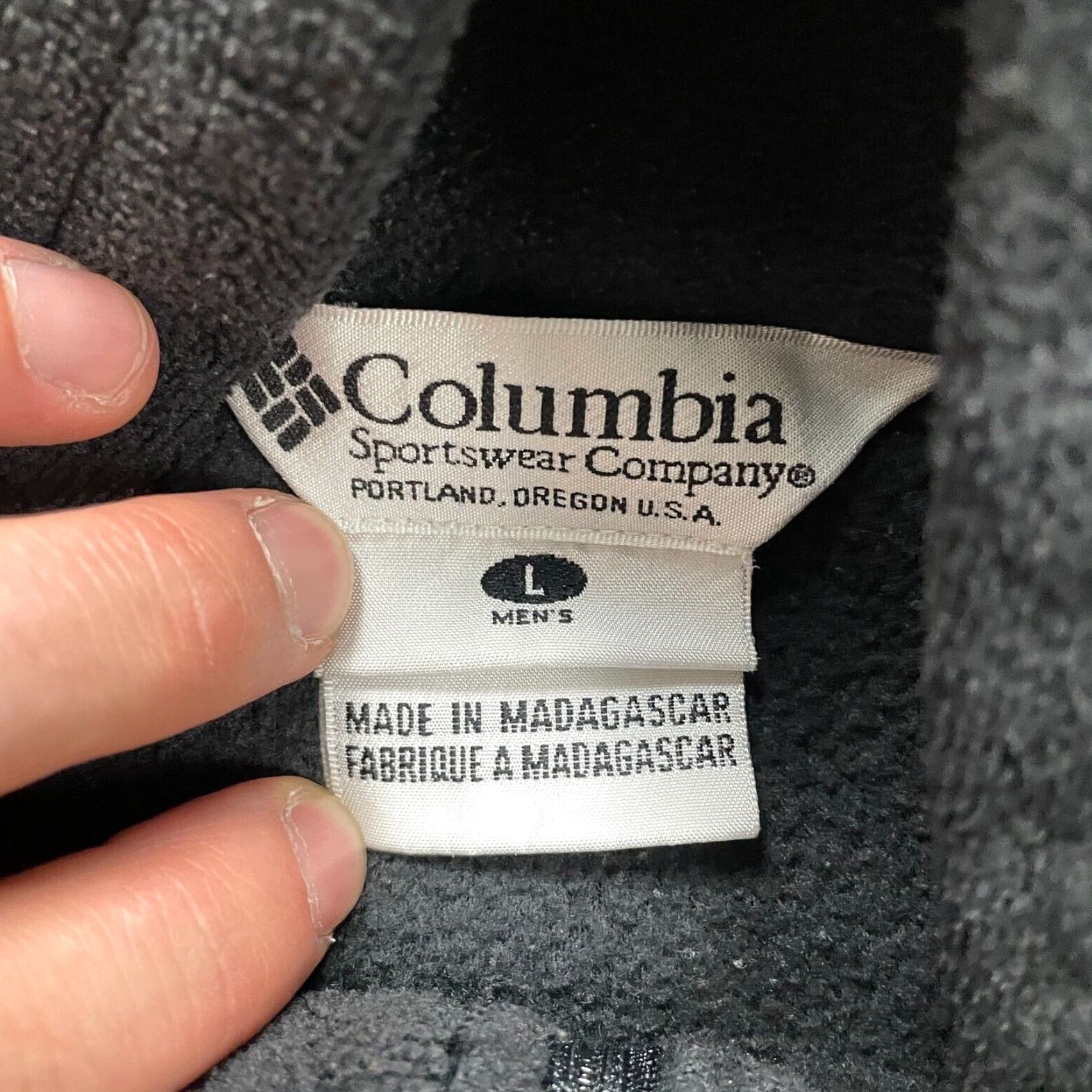 Vintage Columbia Jacket Men Large Black Steens Mountain Fleece Full Zip High Neck Hiking Size US L / EU 52-54 / 3 - 6 Thumbnail