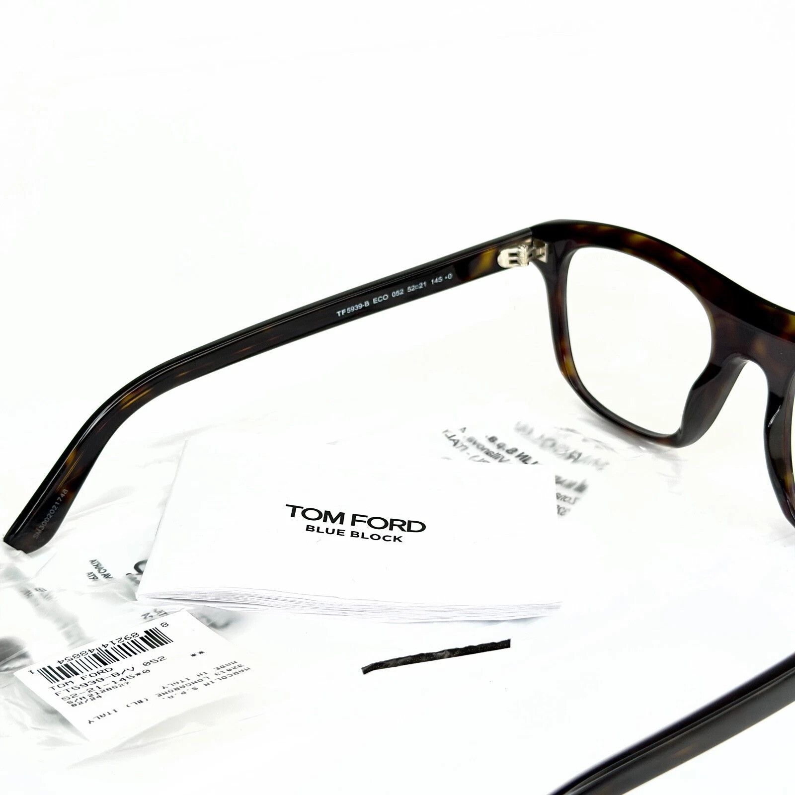 Tom Ford TOM FORD TF5939B 052 Brown Optical Eyeglass 5939 FT5939 Size ONE SIZE - 5 Thumbnail
