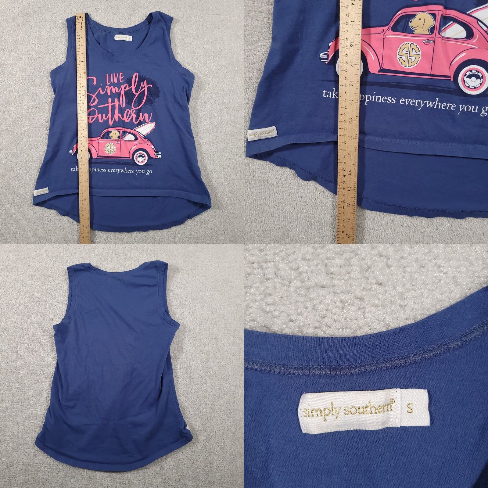 Vintage VINTAGE: No Simply Southern Tank Shirt Women XS? Size S / US 4 / IT 40 - 8 Thumbnail